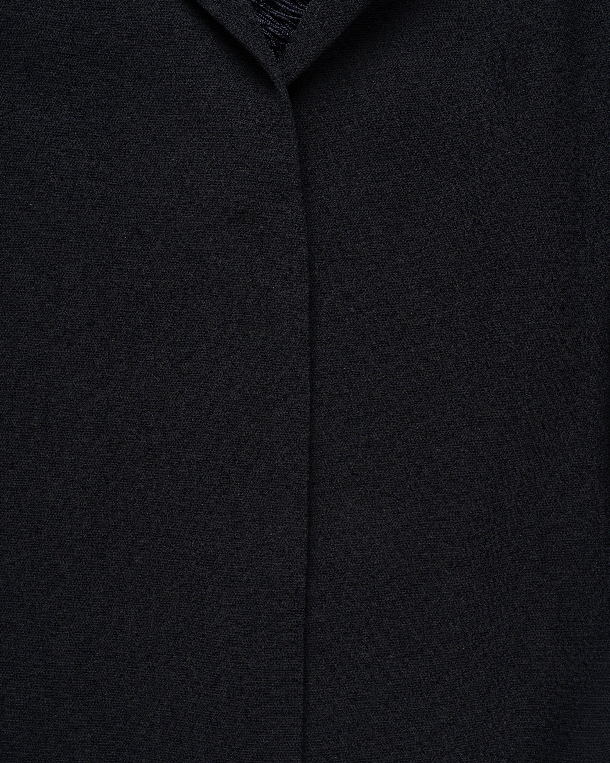 Jil Sander fringe cut-out black blazer jacket