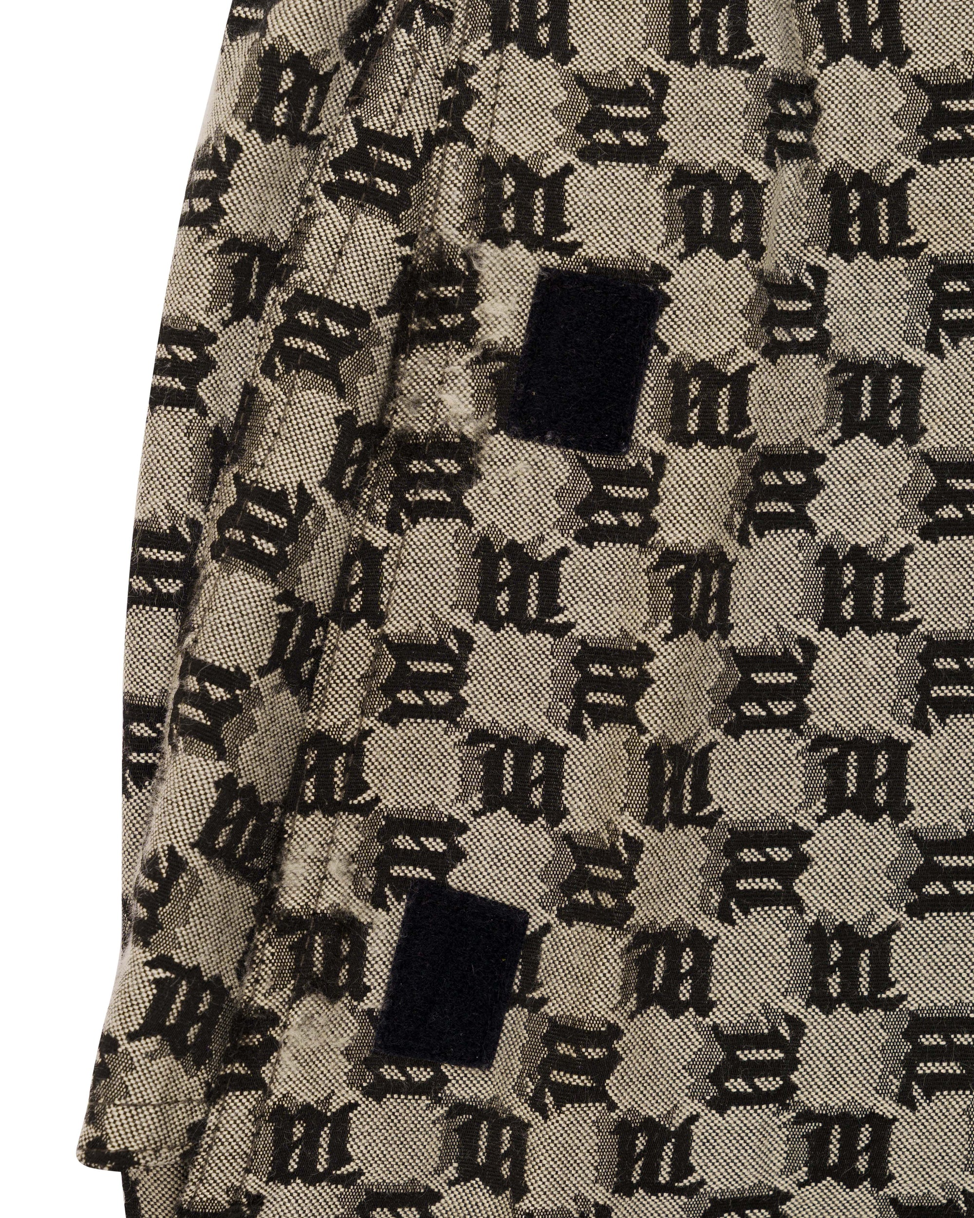 MISBHV "M' monogram brown cargo shorts