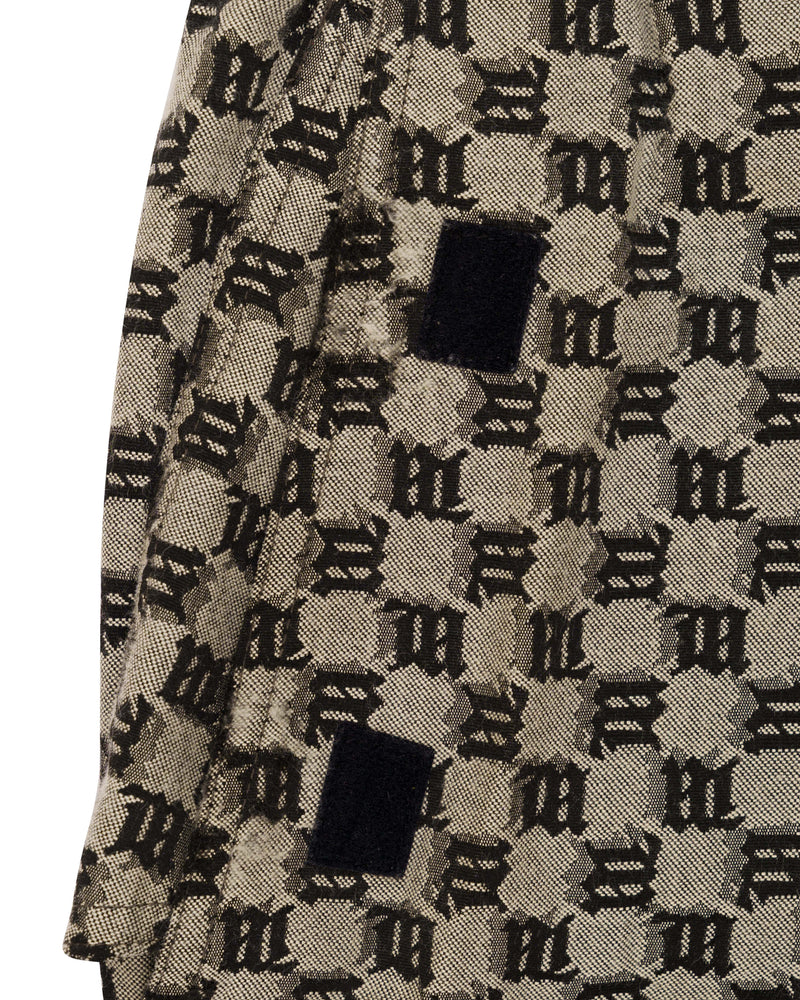 MISBHV "M' monogram brown cargo shorts thumbnail