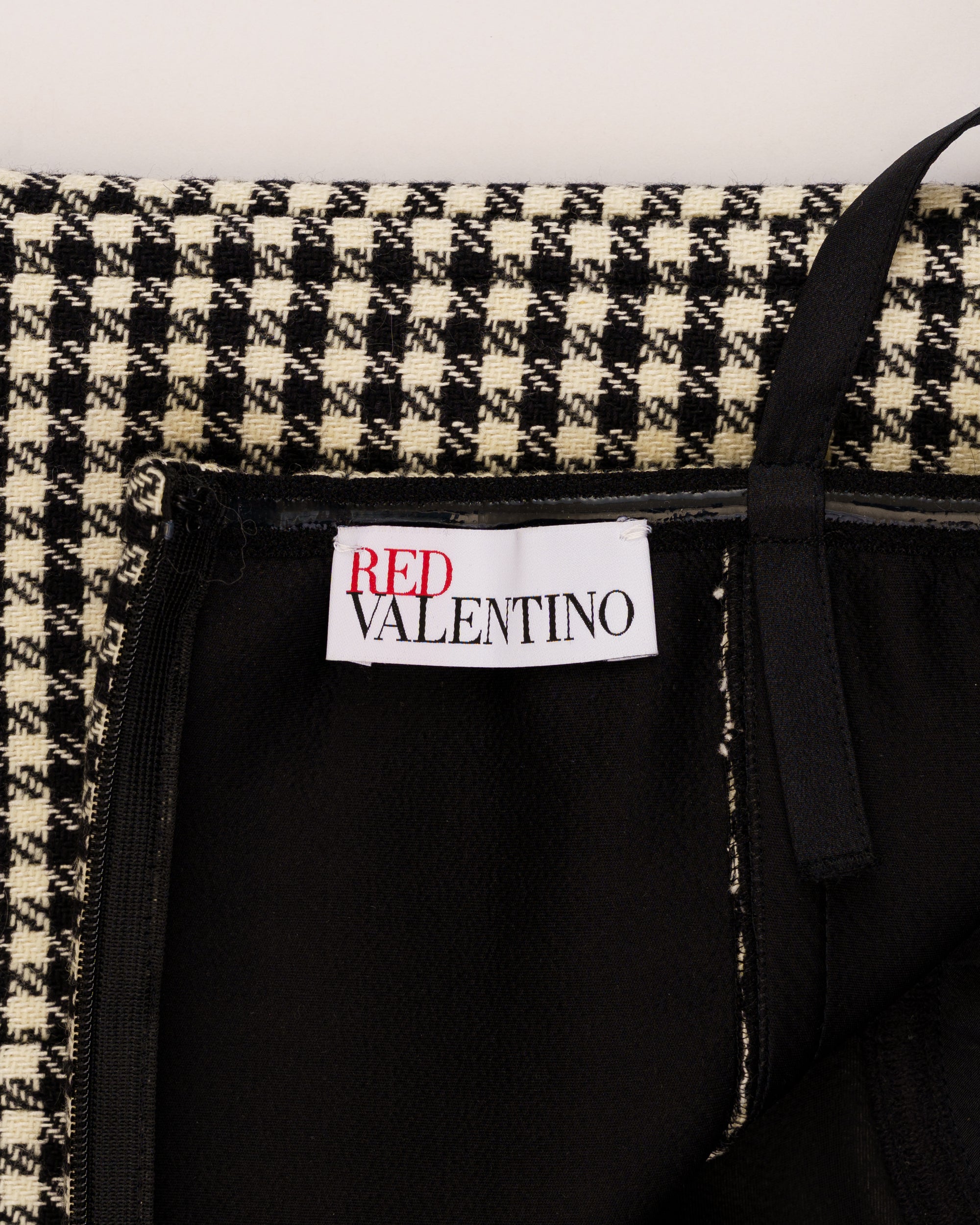 ValentinoRED Houndstooth corset dress