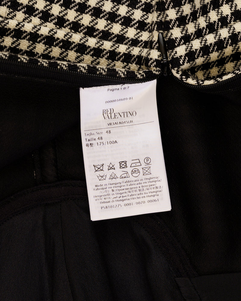 ValentinoRED Houndstooth corset dress thumbnail