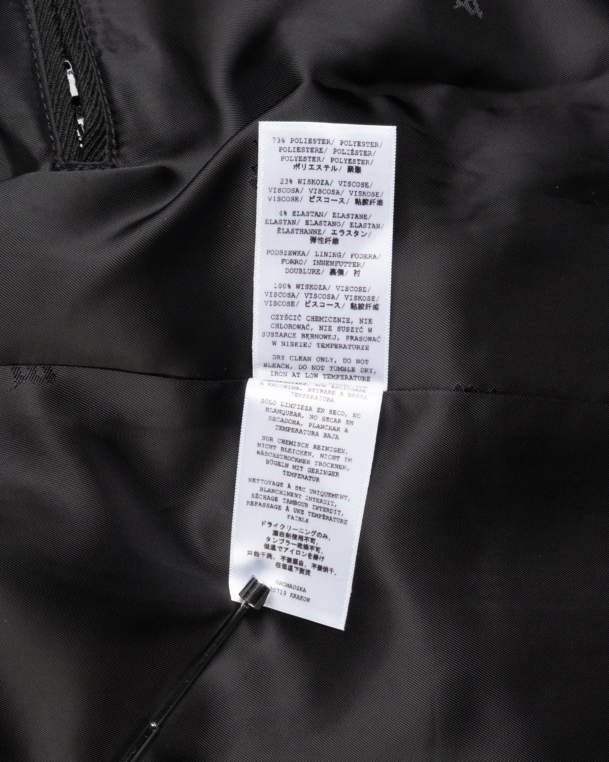 MISBHV Davide single-breasted black blazer jacket