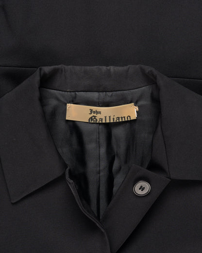 John Galliano gabardine single-breasted blazer jacket John