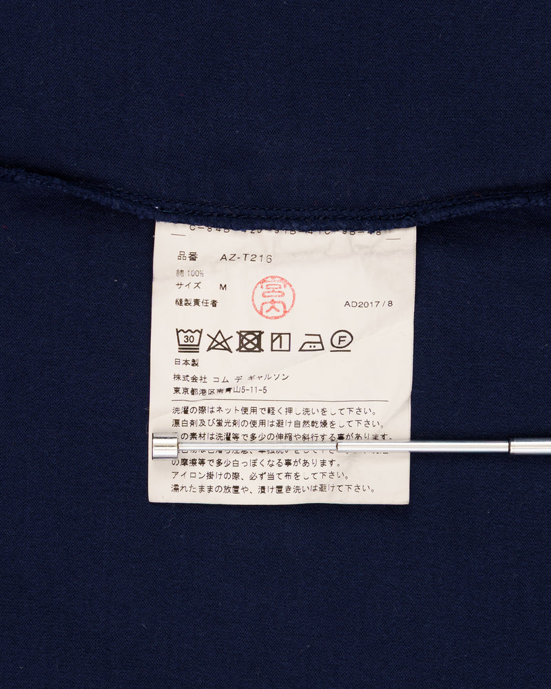 COMME des GARÇONS PLAY gold logo patch t-shirt thumbnail