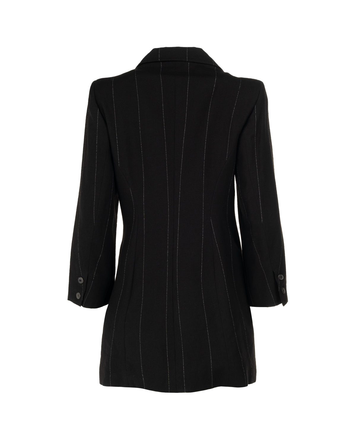 Ann Demeulemeester Pinstripe elongated laine blazer jacket