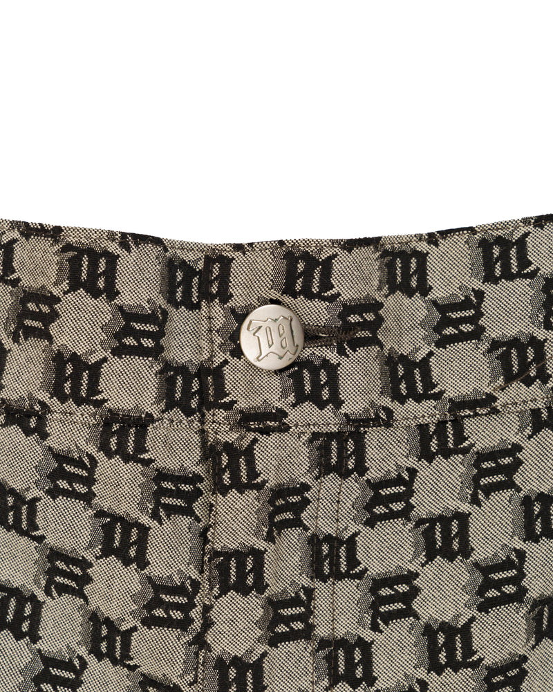 MISBHV "M' monogram brown cargo shorts thumbnail