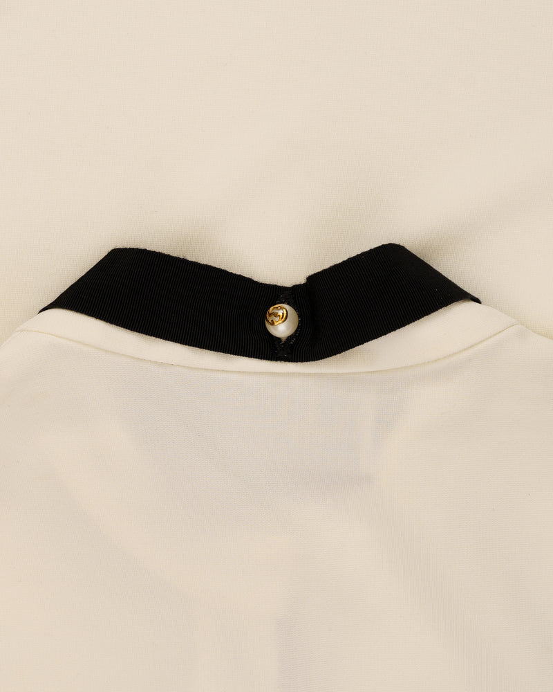 Gucci pearl-buttoned viscose white dress thumbnail