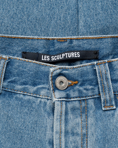 Jacquemus Les Sculptures "Le de-Nîmes" large blue denim pants Jacquemus