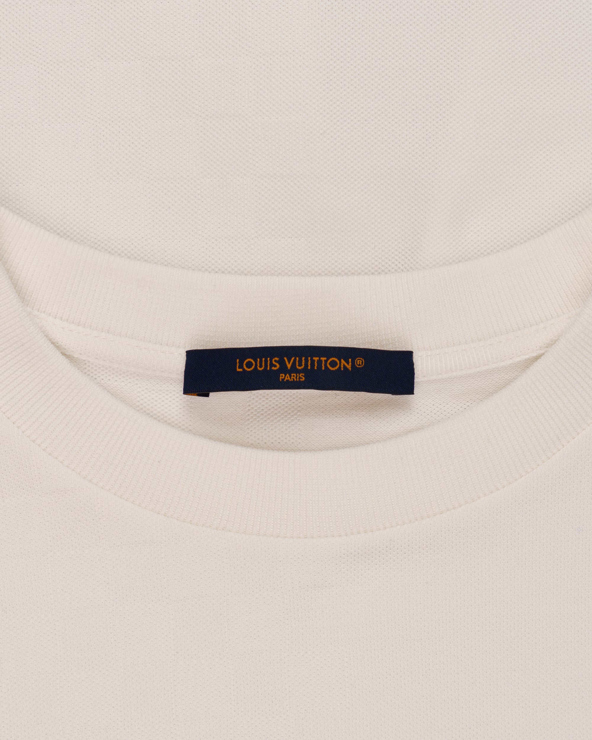 Louis Vuitton Half-Damier pocket white t-shirt