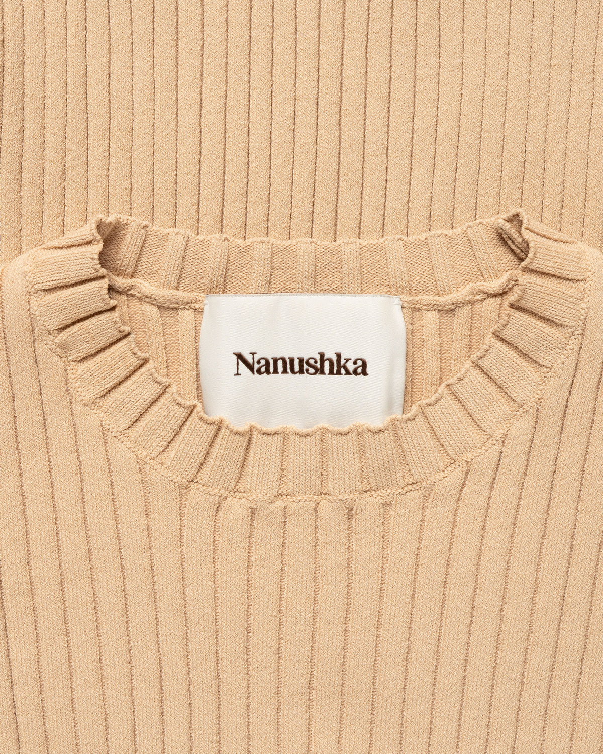 Nanushka Bardia ribbed crewneck sweater
