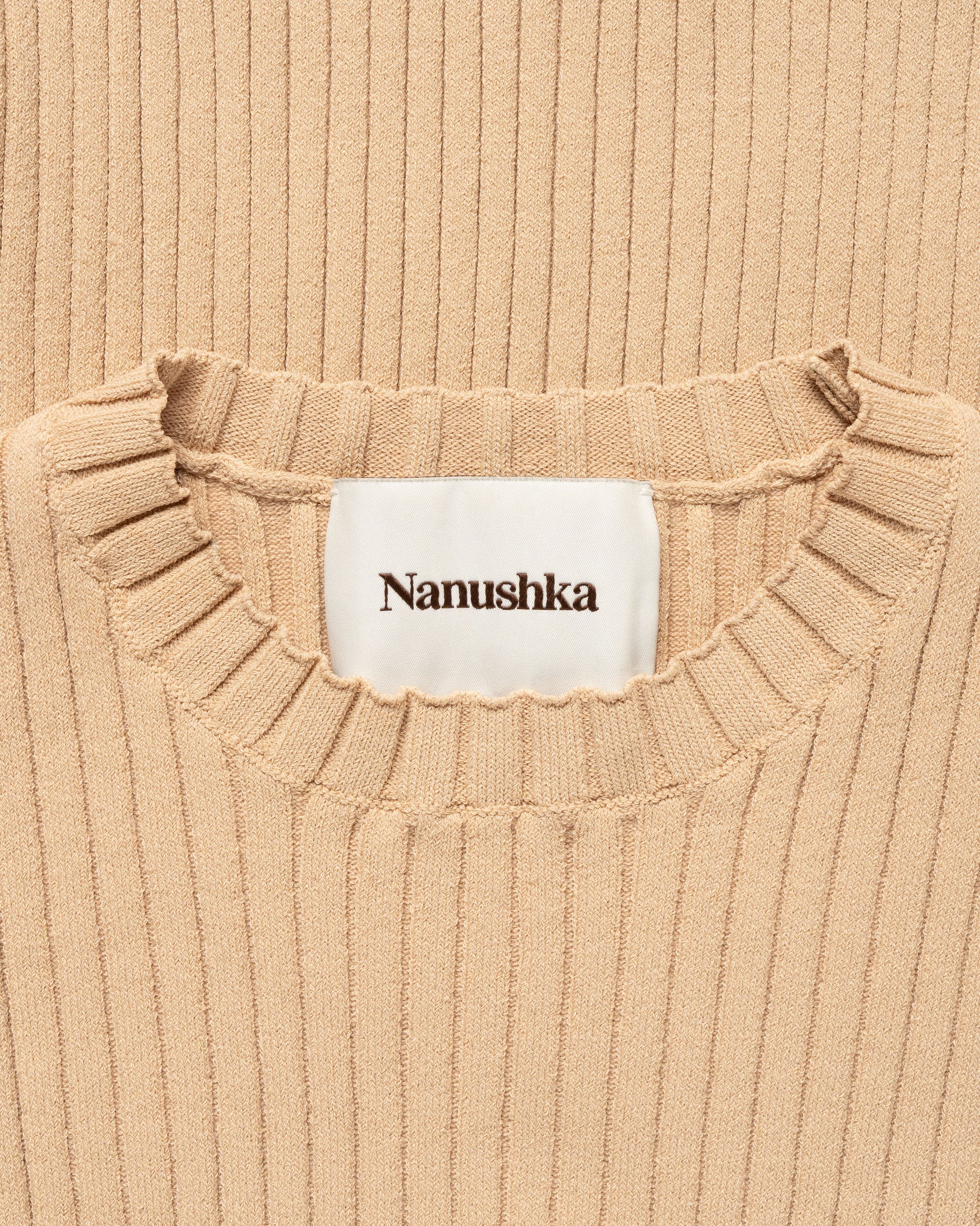 Nanushka Bardia ribbed crewneck sweater