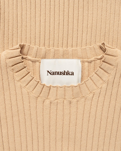Nanushka Bardia ribbed crewneck sweater Nanushka