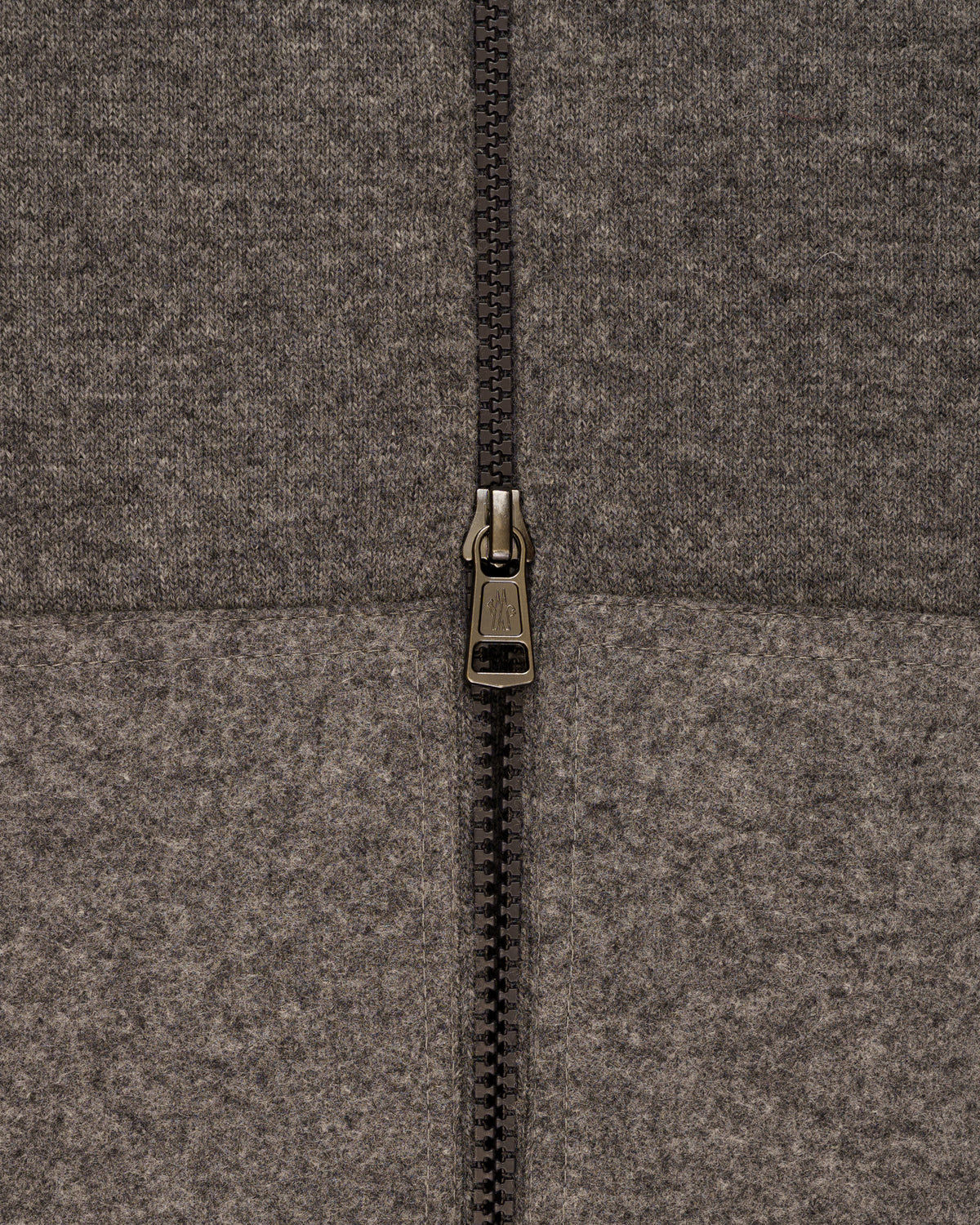 Moncler Colorblock virgin wool zip cardigan sweater