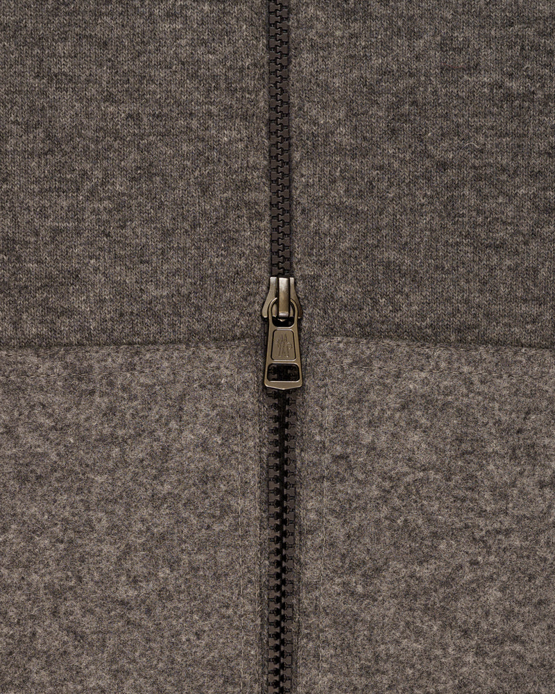 Moncler Colorblock virgin wool zip cardigan sweater thumbnail