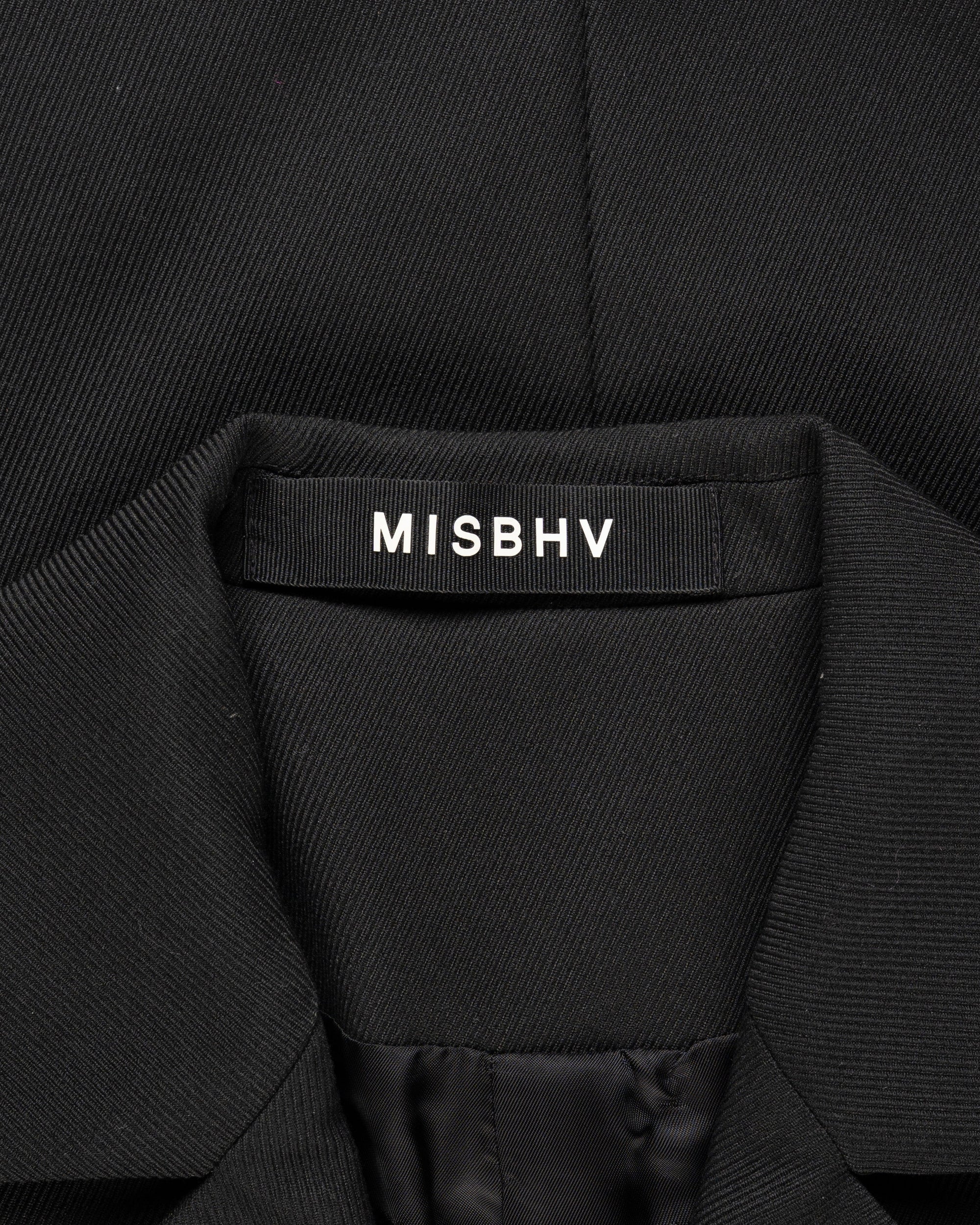 MISBHV Davide single-breasted black blazer jacket