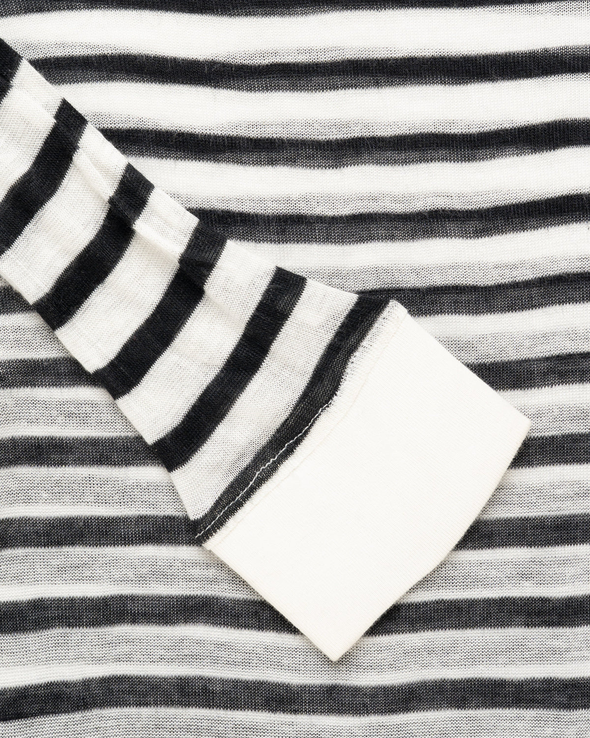 T by Alexander Wang see-through striped long sleeve t-shirt
