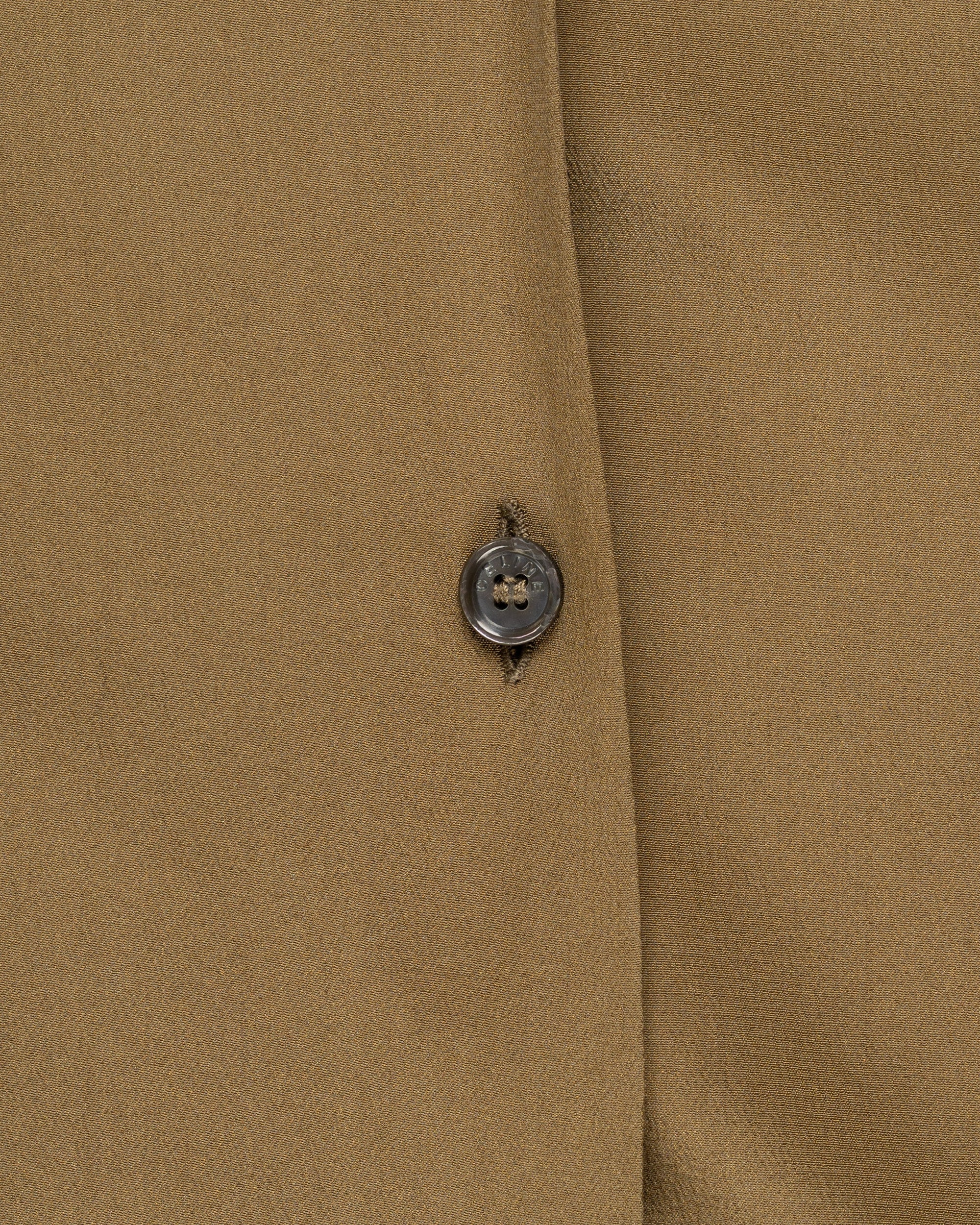 Celine military epaulets silk button-up shirt