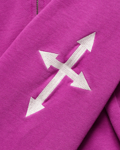 GLOGANG Almighty Glo full zip pink sweatshirt GLOGANG