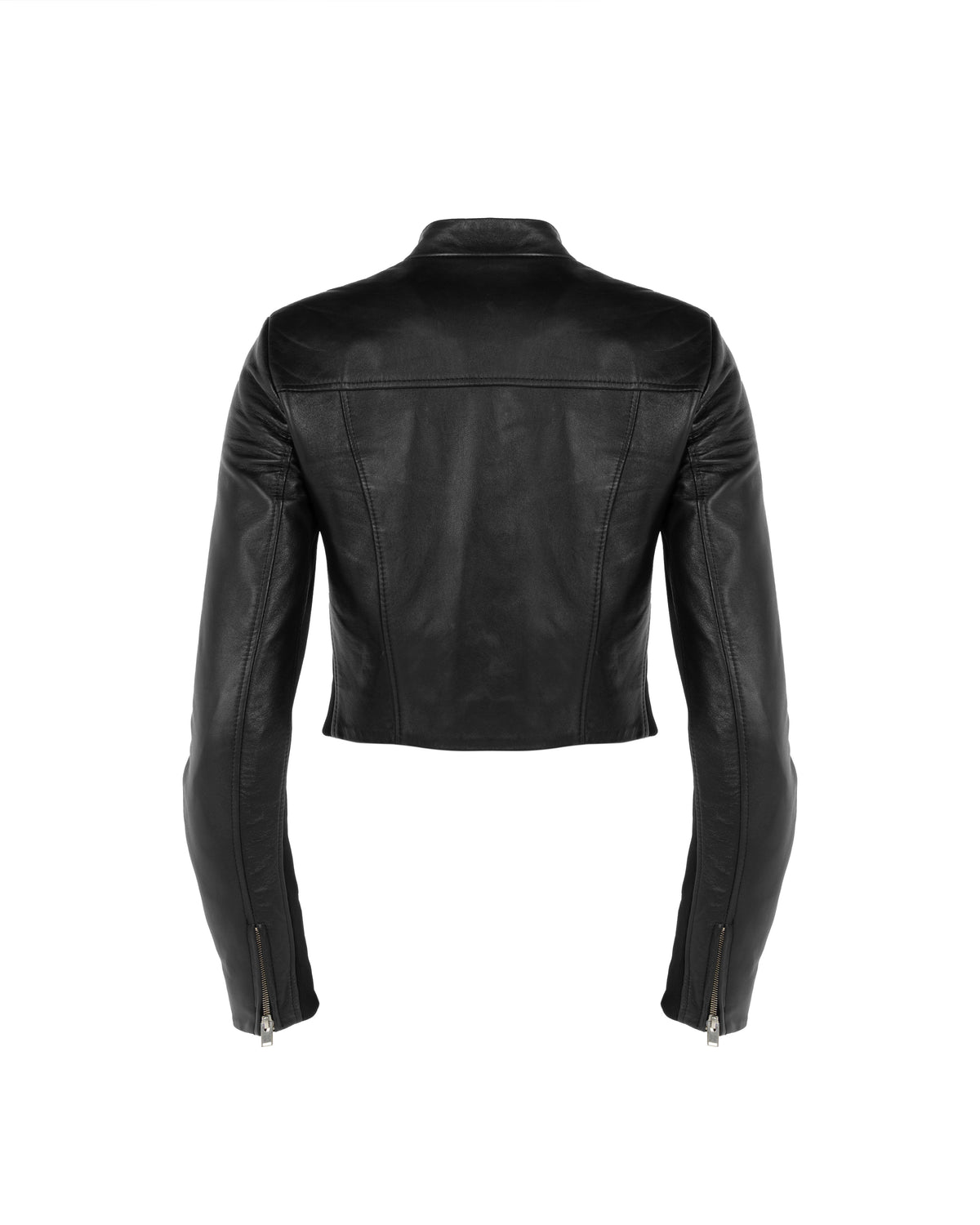 MISBHV corset faux-leather biker jacket