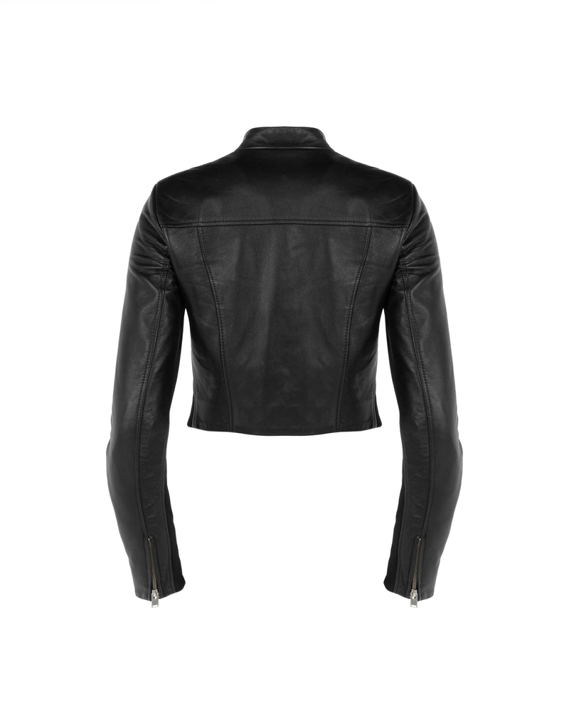 MISBHV corset faux-leather biker jacket thumbnail