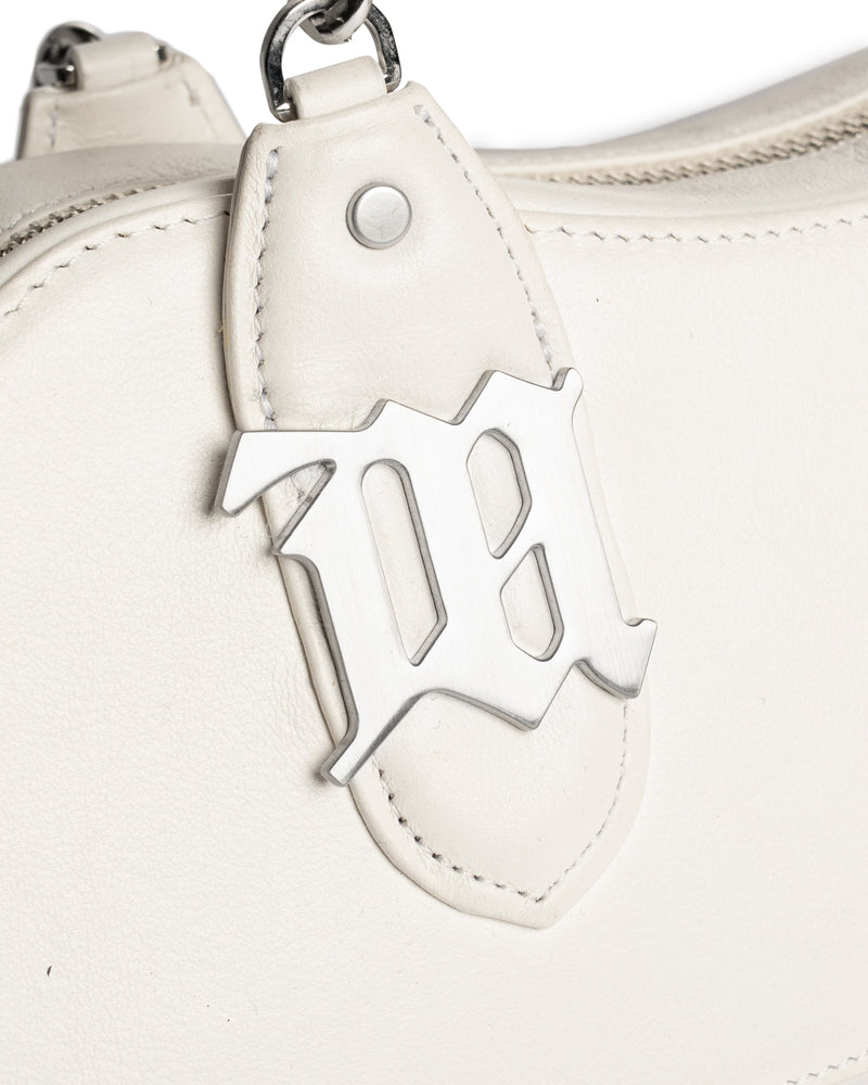 MISBHV chain white leather shoulder bag thumbnail