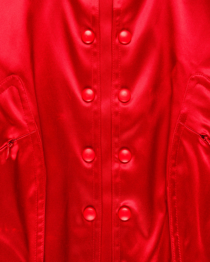 Mugler Trademark red satin tang jacket thumbnail