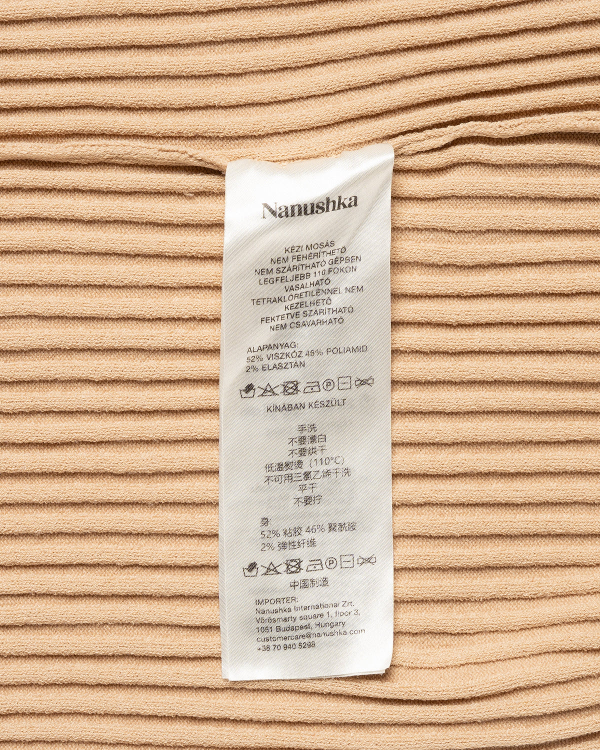 Nanushka Bardia ribbed crewneck sweater