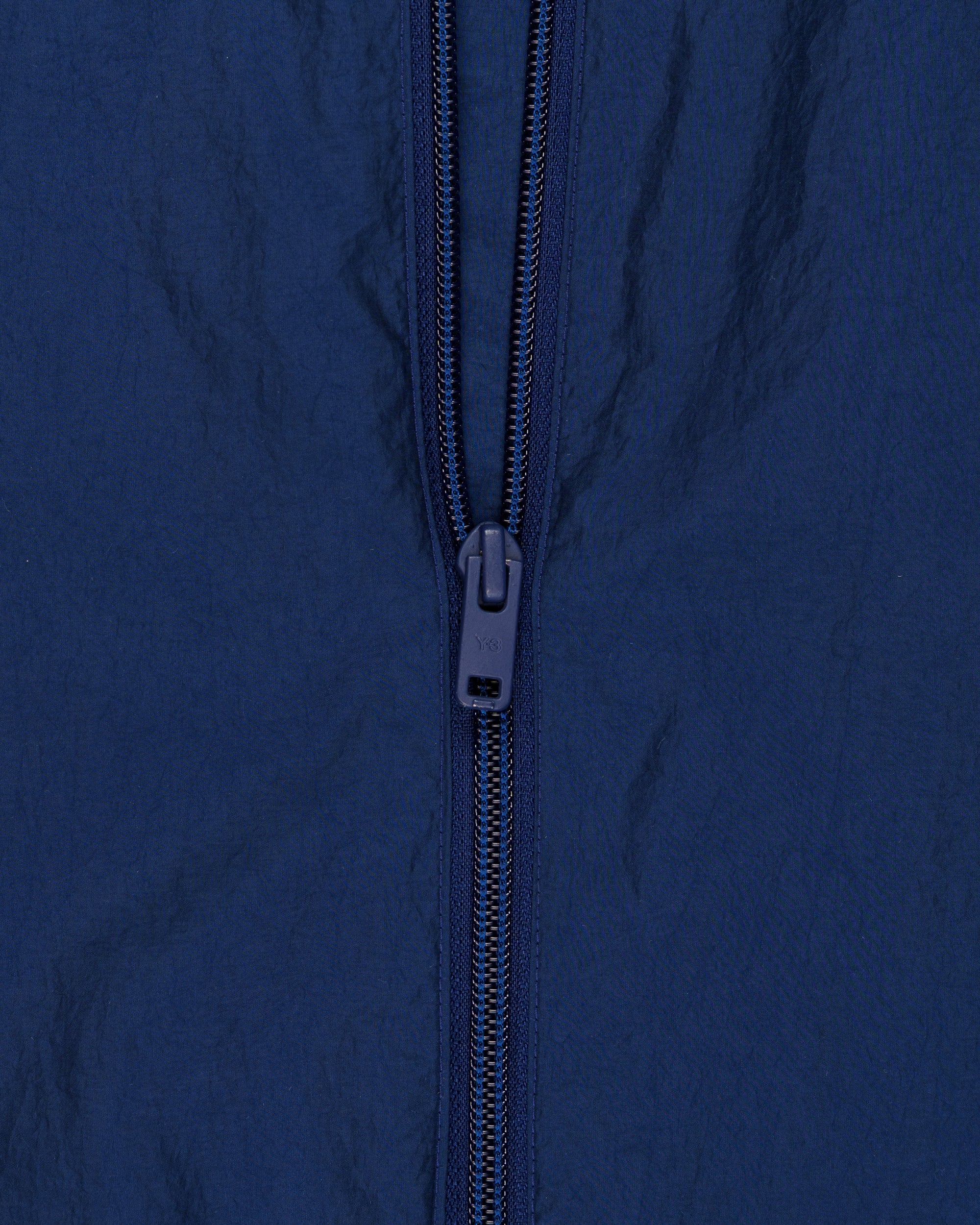 Yohji Yamamoto Y3 3-stripes nylon shell dark blue jacket