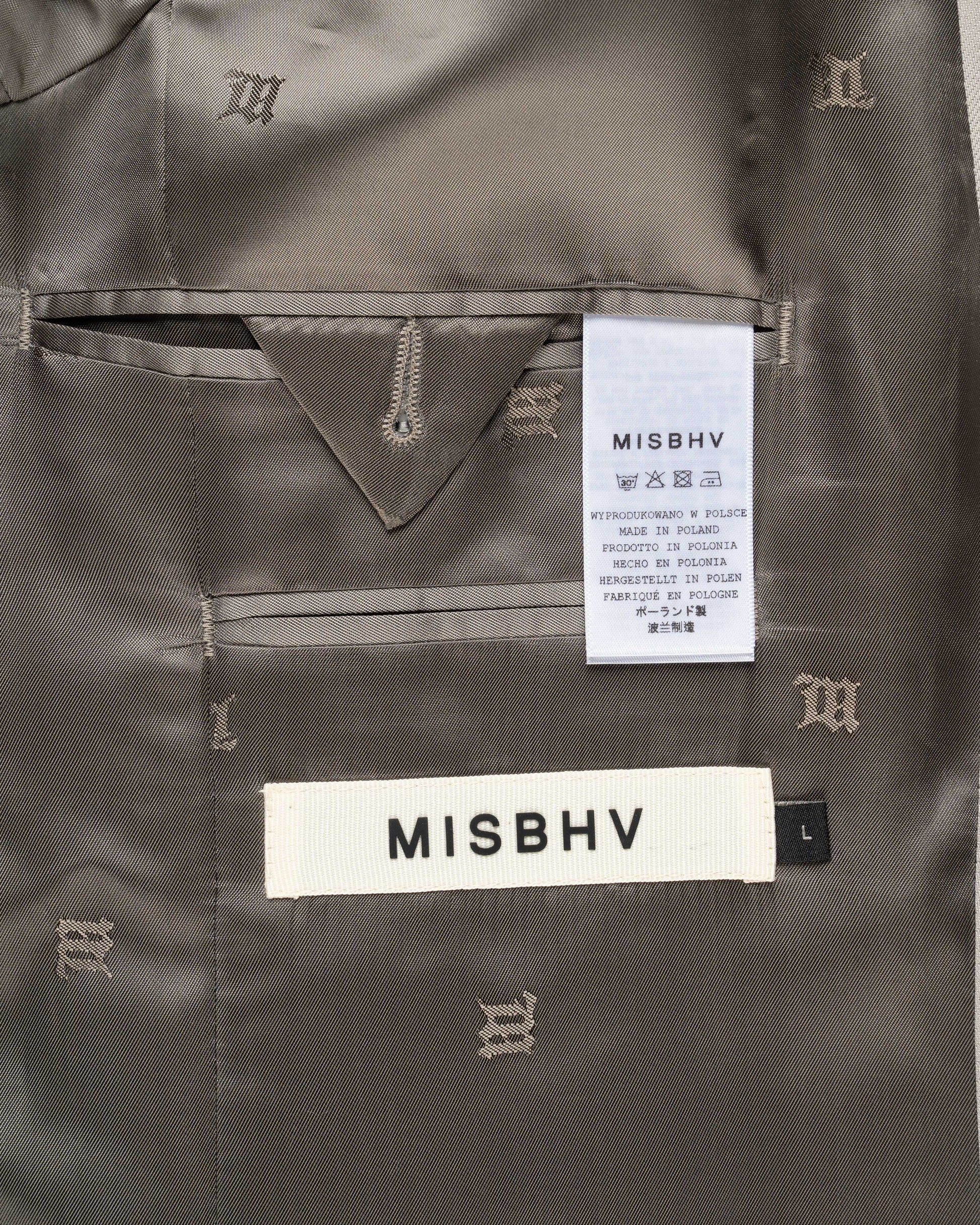 MISBHV Taupe beige oversized blazer jacket MISBHV