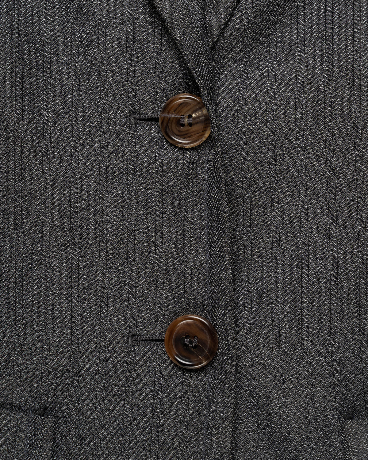 Ann Demeulemeester laced grey elongated blazer jacket