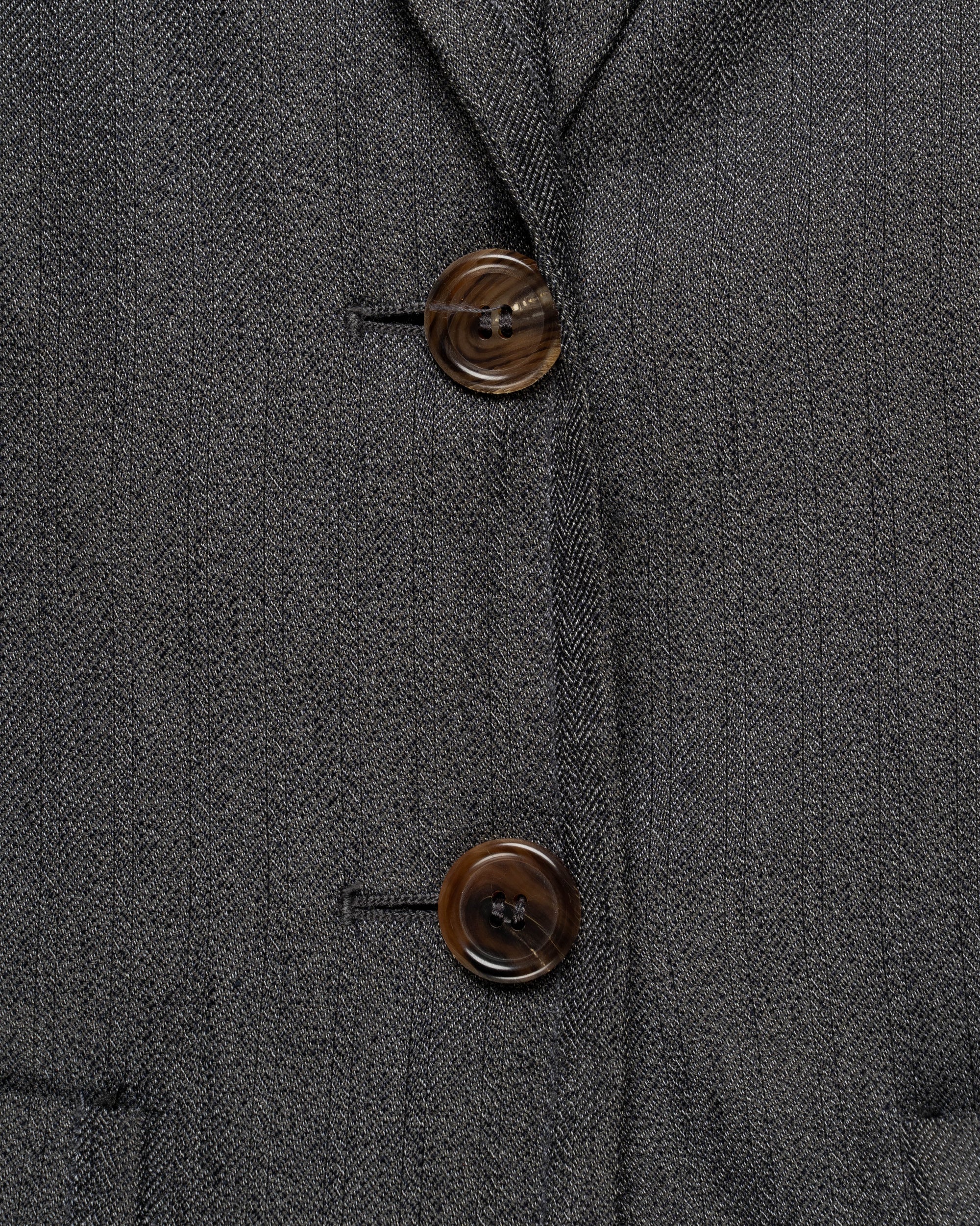 Ann Demeulemeester laced grey elongated blazer jacket