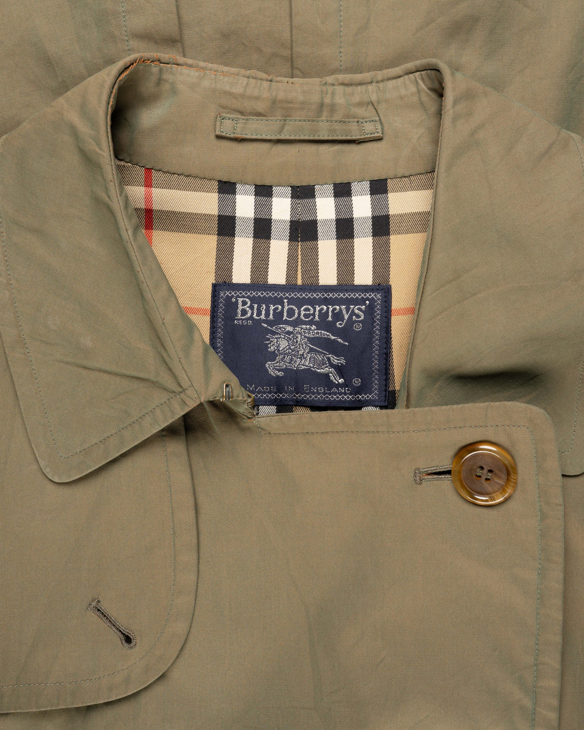 Burberrys "Highbury" Yew-green double-breasted coat Burberrys