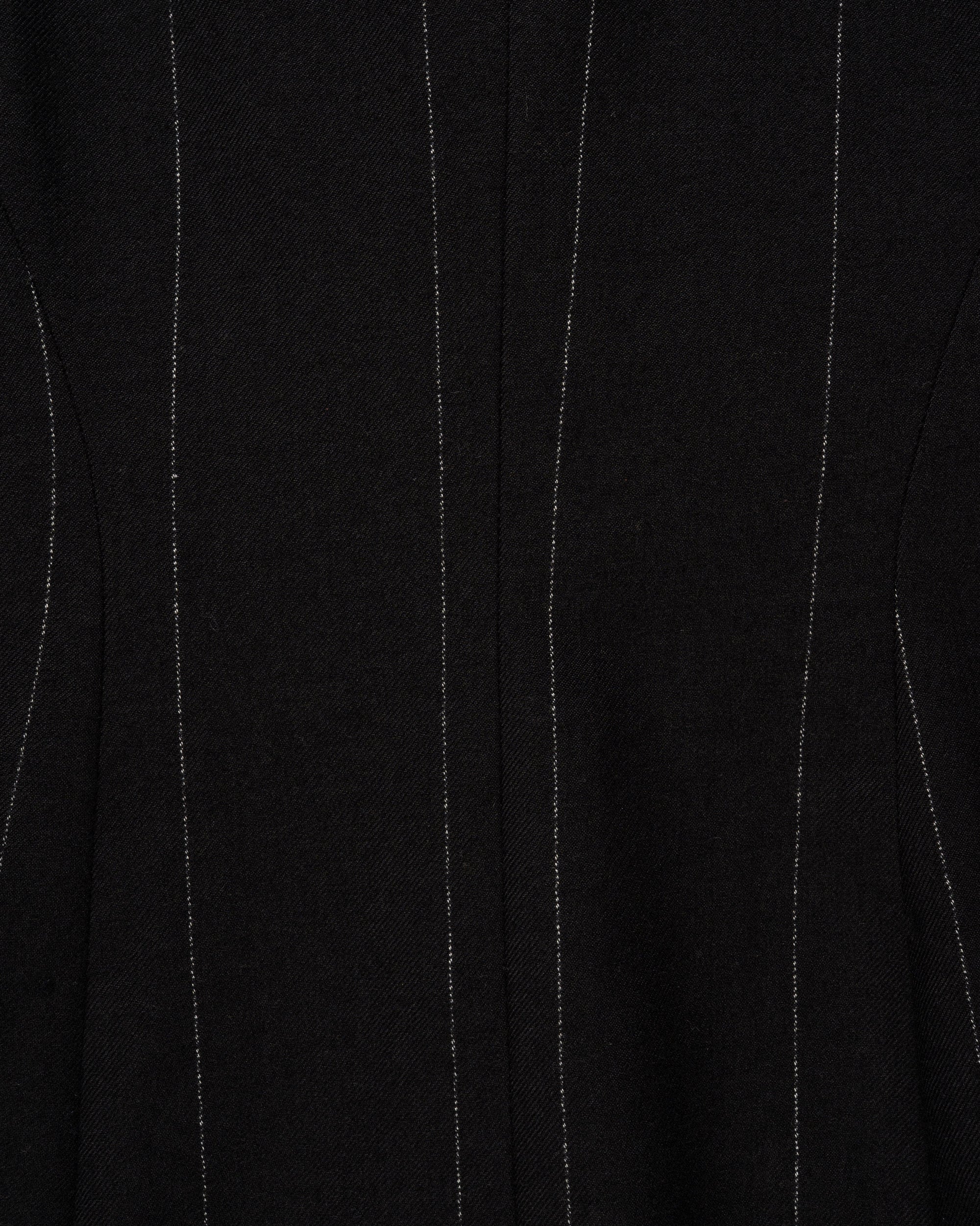 Ann Demeulemeester Pinstripe elongated laine blazer jacket