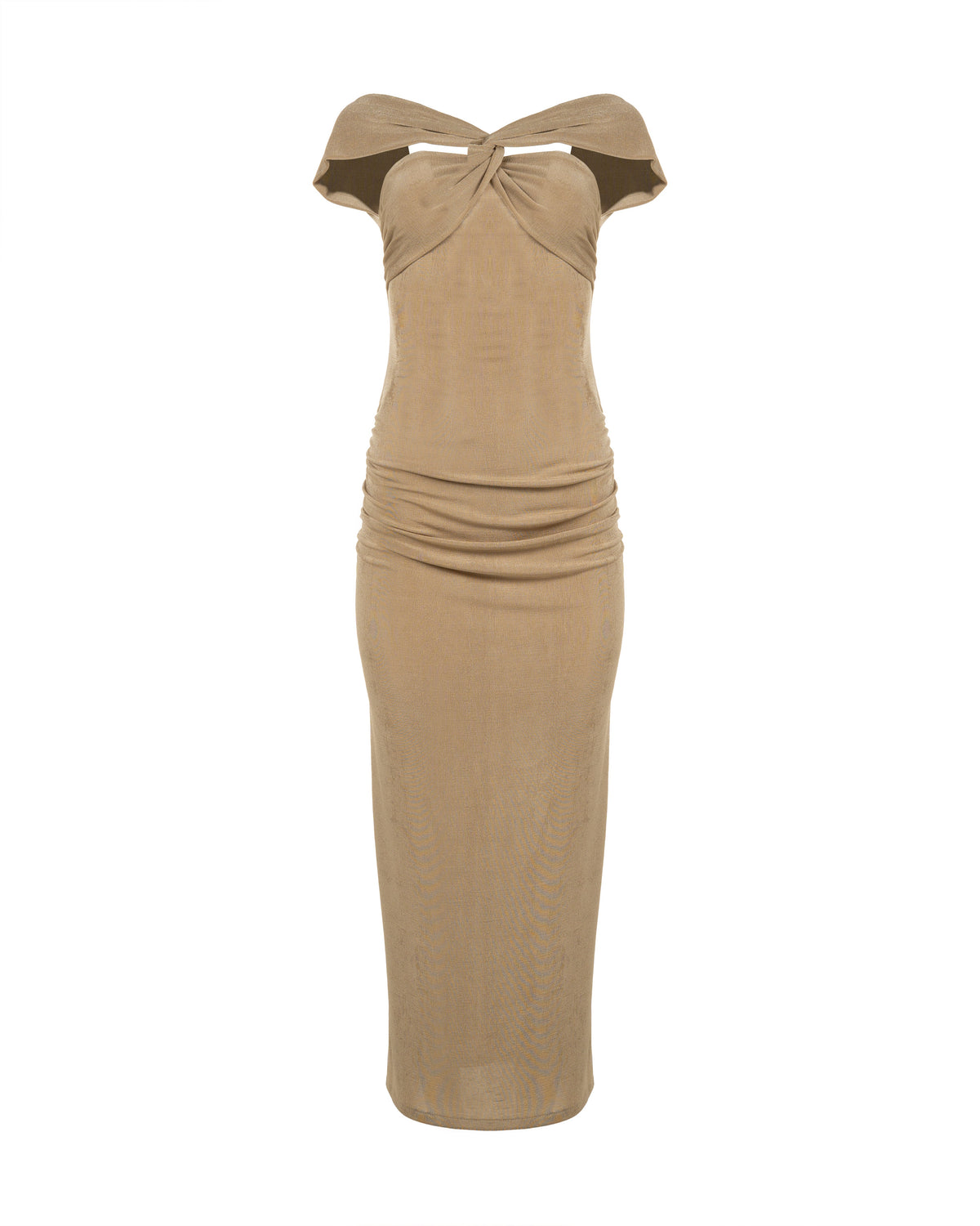 MISBHV asymmetrical drape halter dress