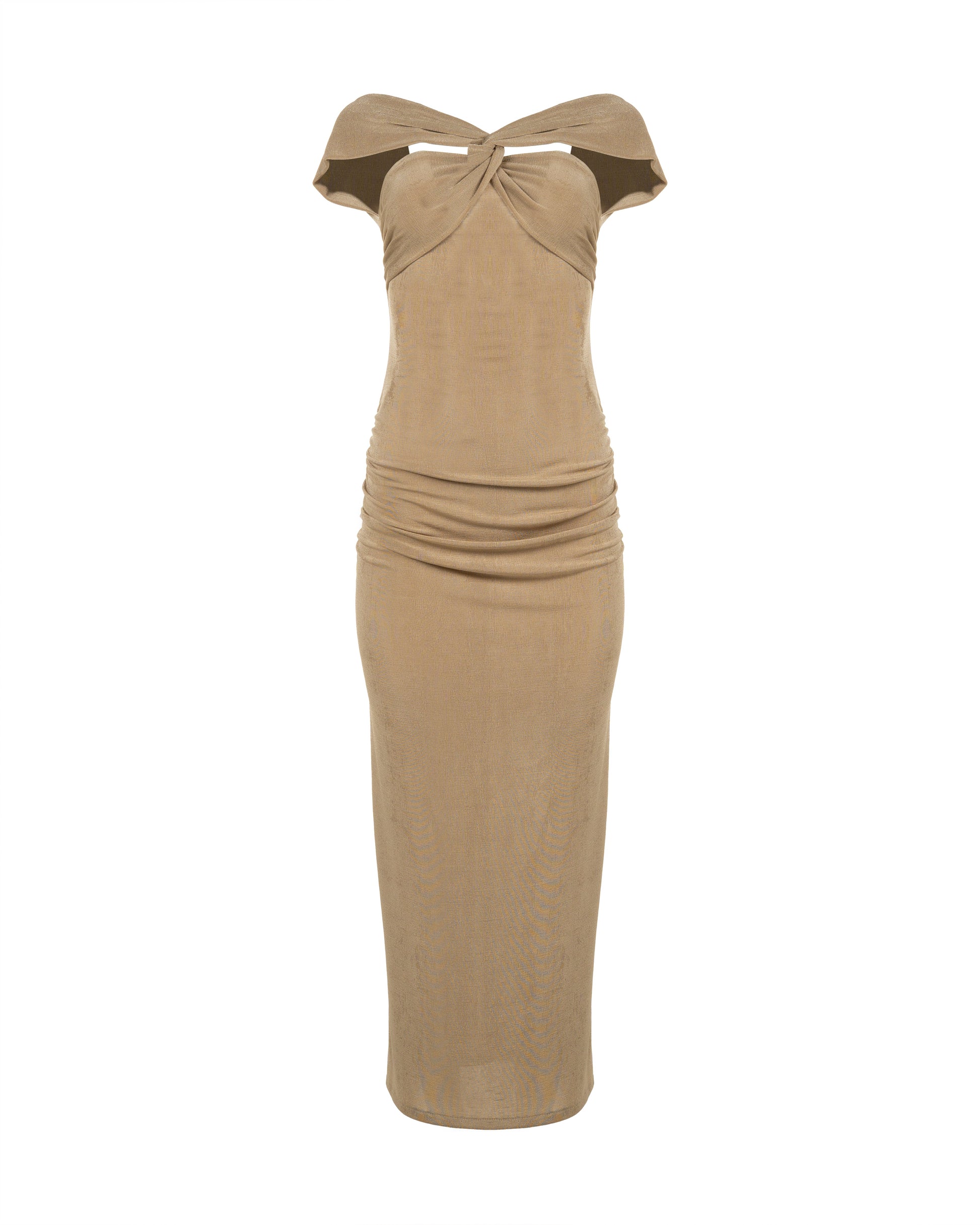 MISBHV asymmetrical drape halter dress MISBHV