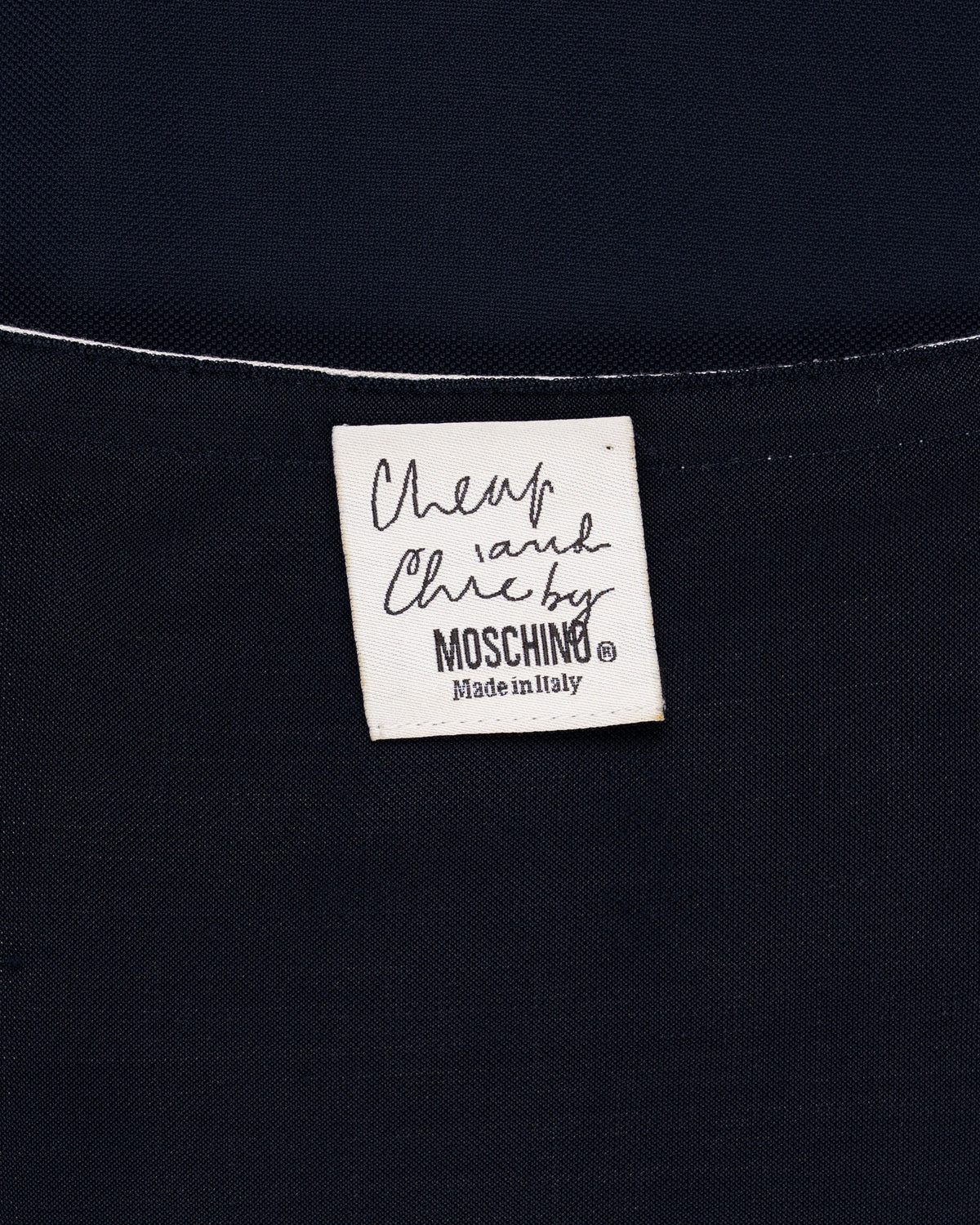 Moschino "Cheap and Chic by Moschino" double-striped top