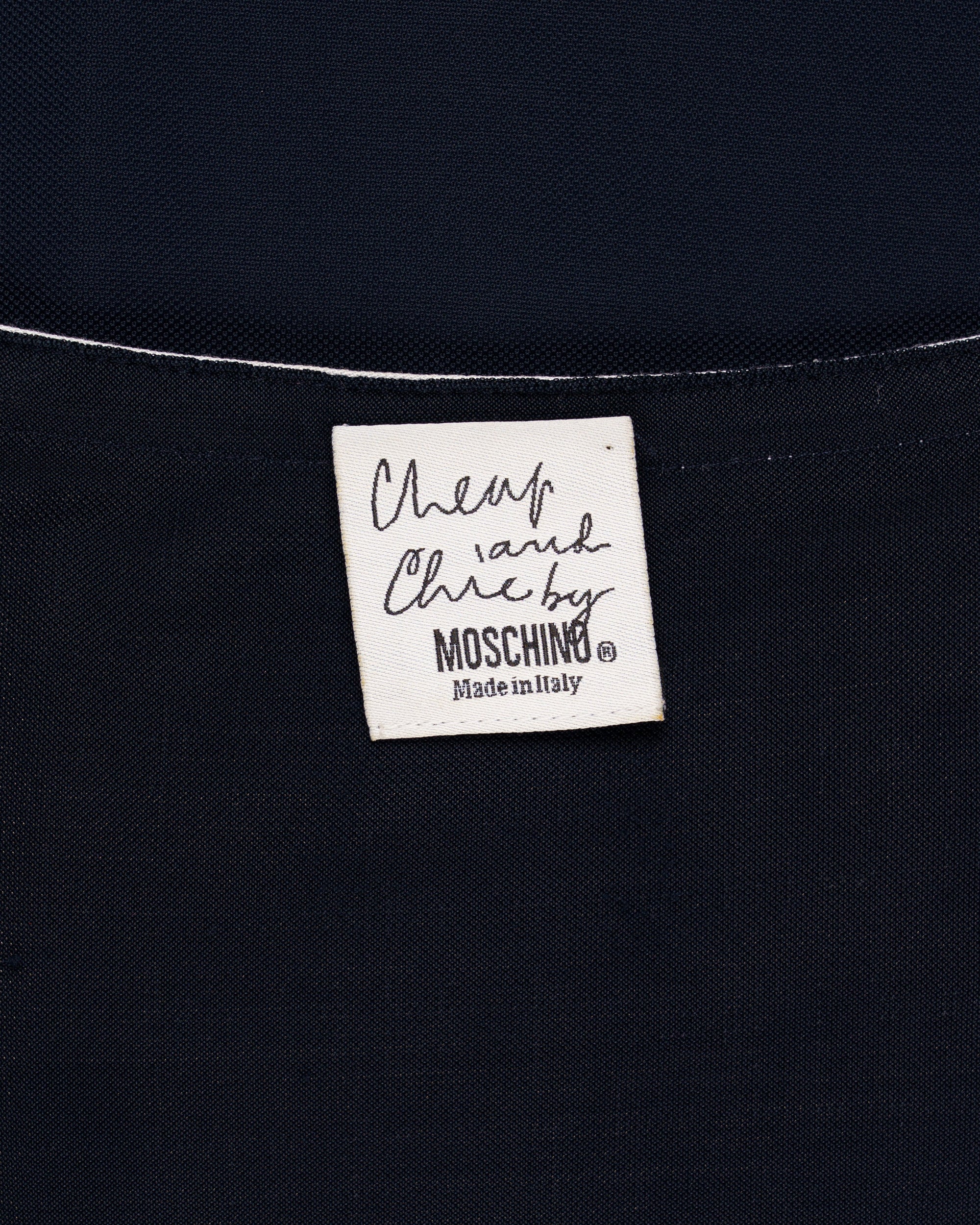 Moschino "Cheap and Chic by Moschino" double-striped top