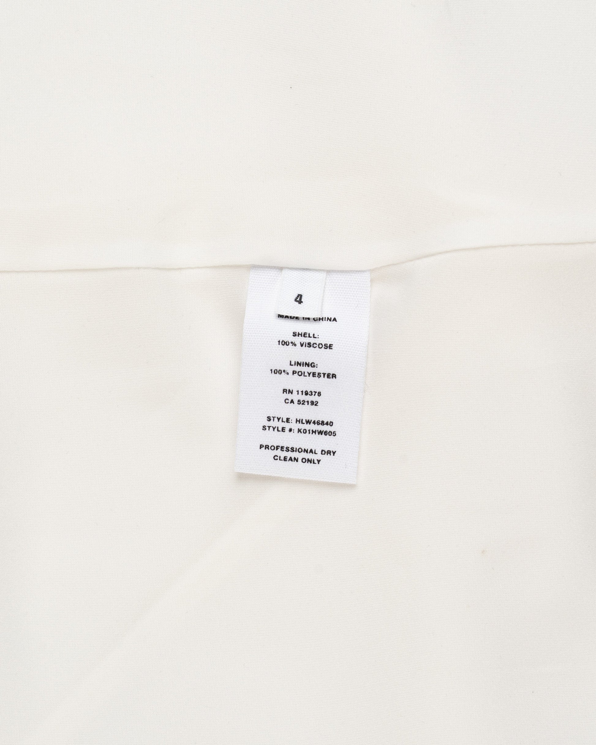 Helmut Lang Sash Ivory white double satin dress Helmut