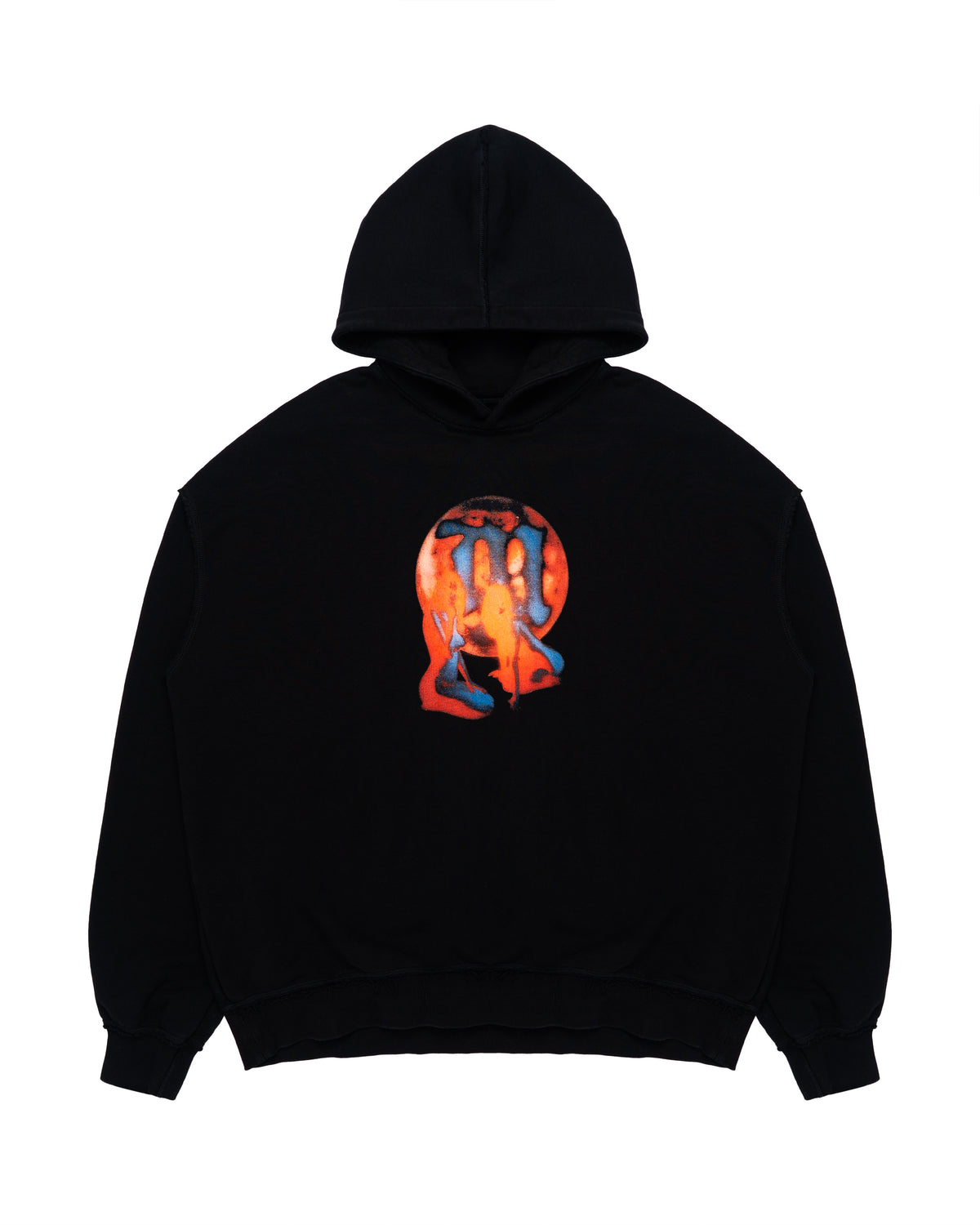 MISBHV Graphic Hoodie Washed Black