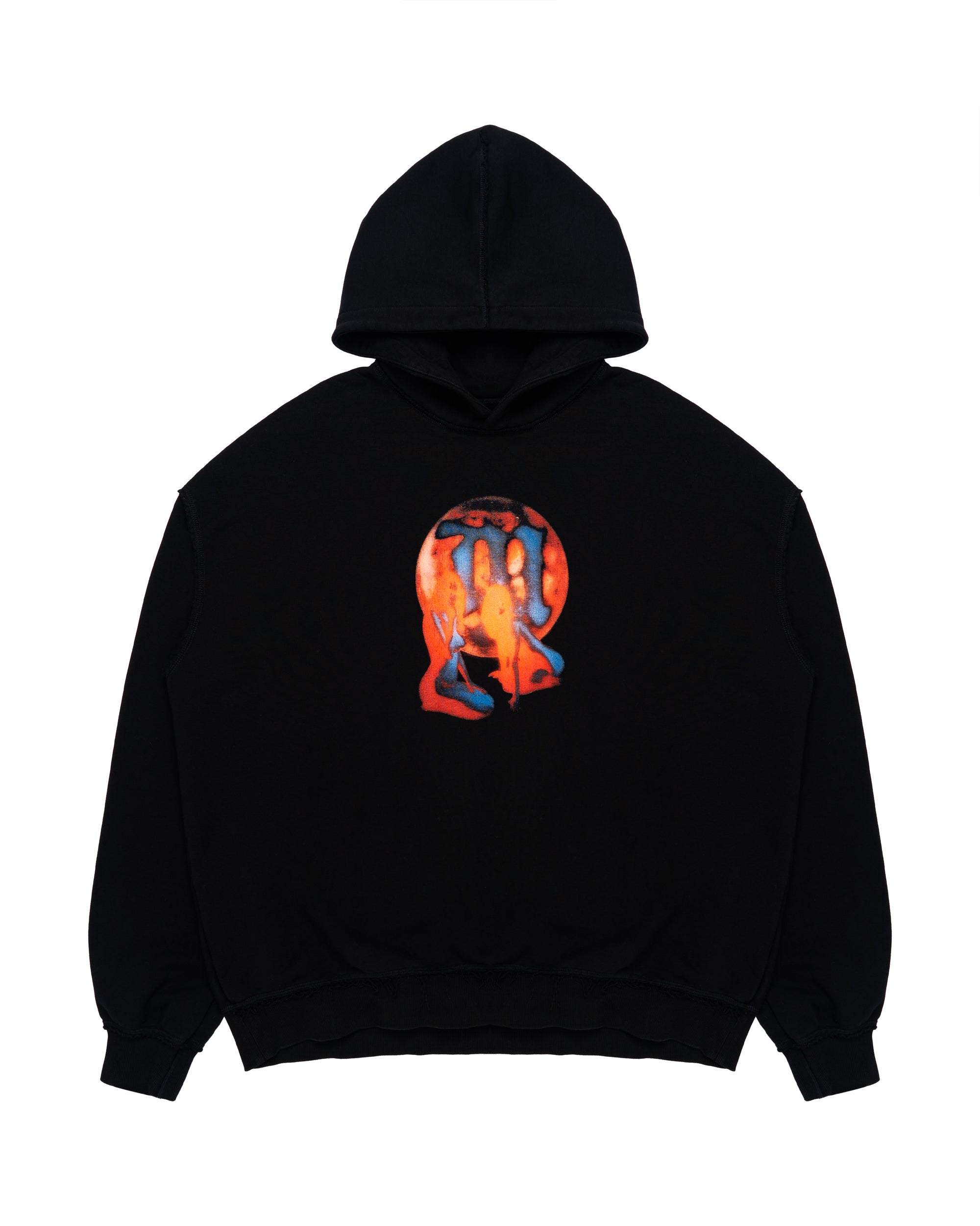 MISBHV Graphic Hoodie Washed Black