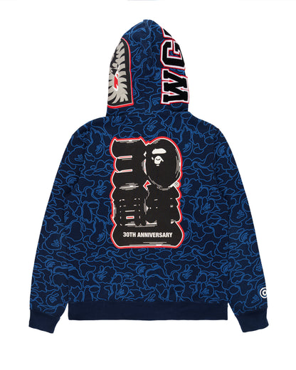 Bape 30th Annivarsery Line camo full-zip shark hoodie
