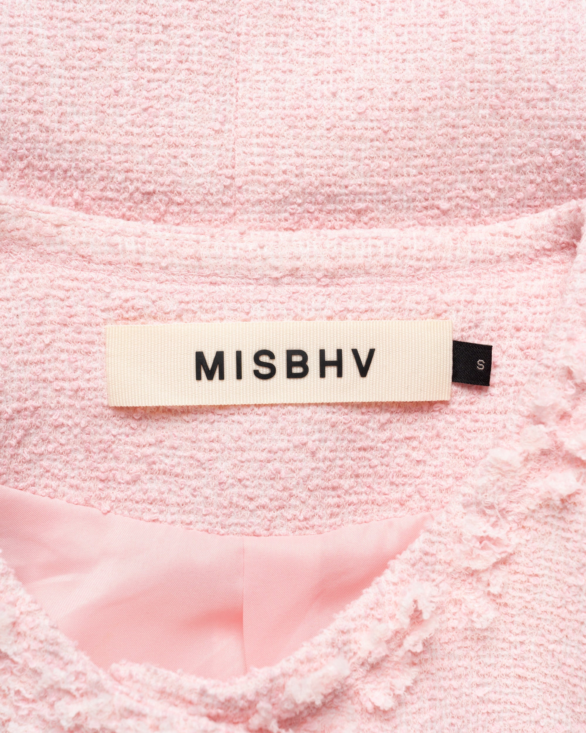MISBHV tweed pink blazer jacket