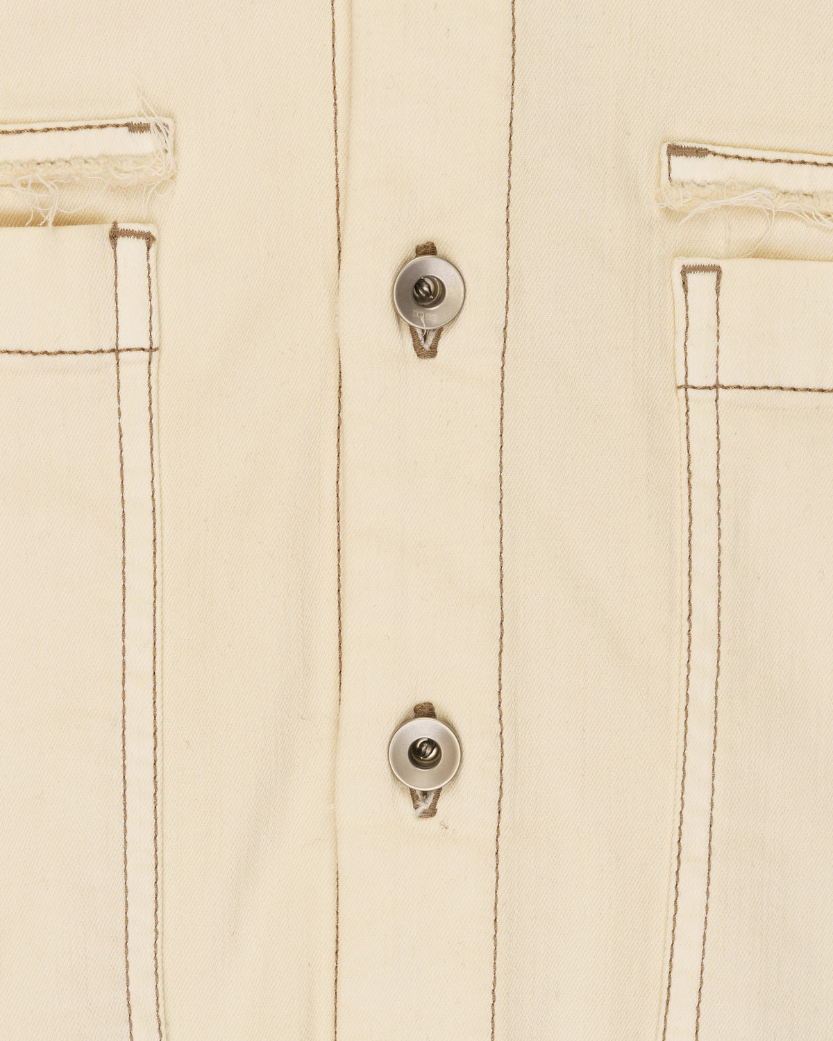 Rick Owens DRKSHDW cropped natural denim jacket