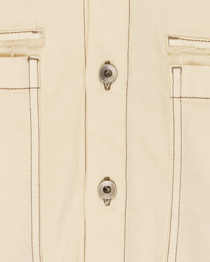 Rick Owens DRKSHDW cropped natural denim jacket thumbnail