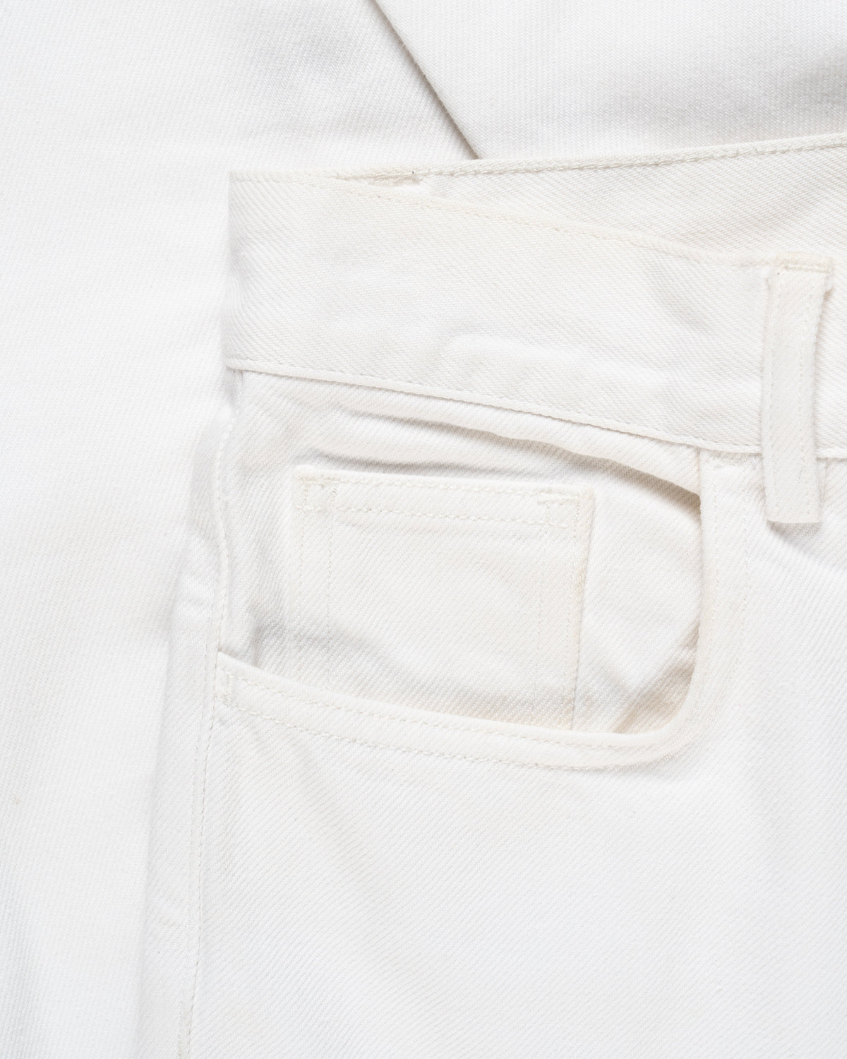 Spodnie jeansowe Celine, białe, o kroju tailored