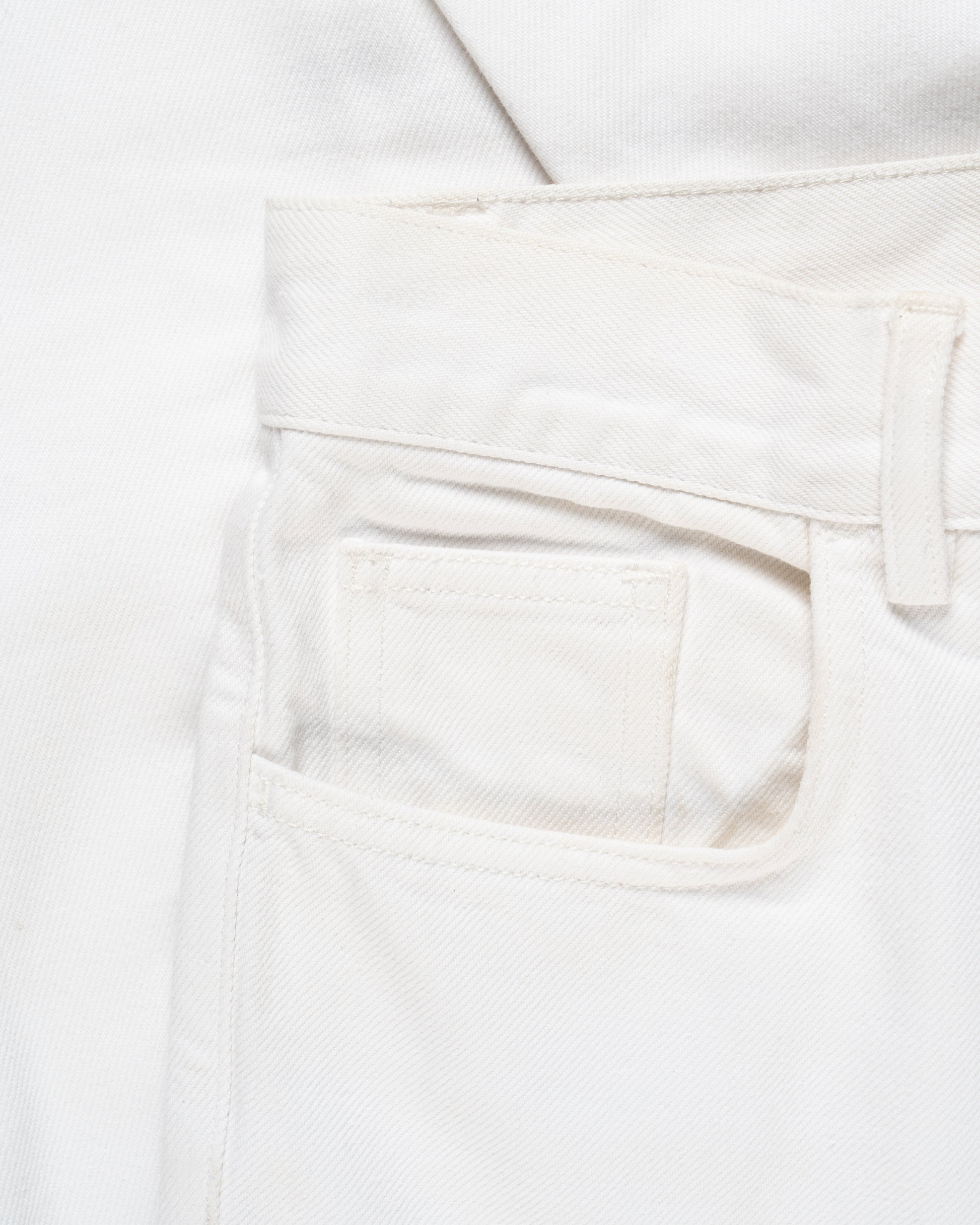Celine tailored white denim pants Celine