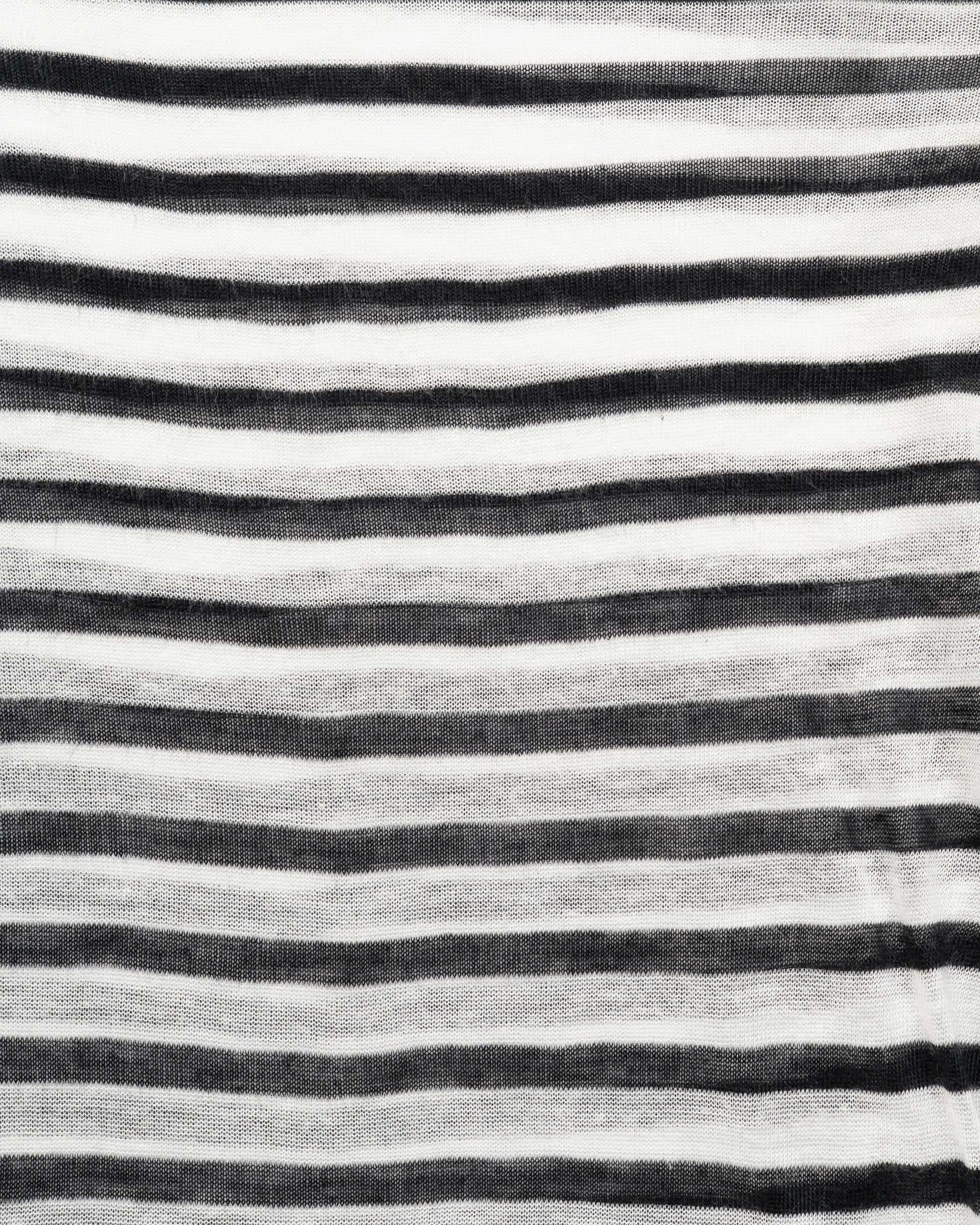 T by Alexander Wang see-through striped long sleeve t-shirt T