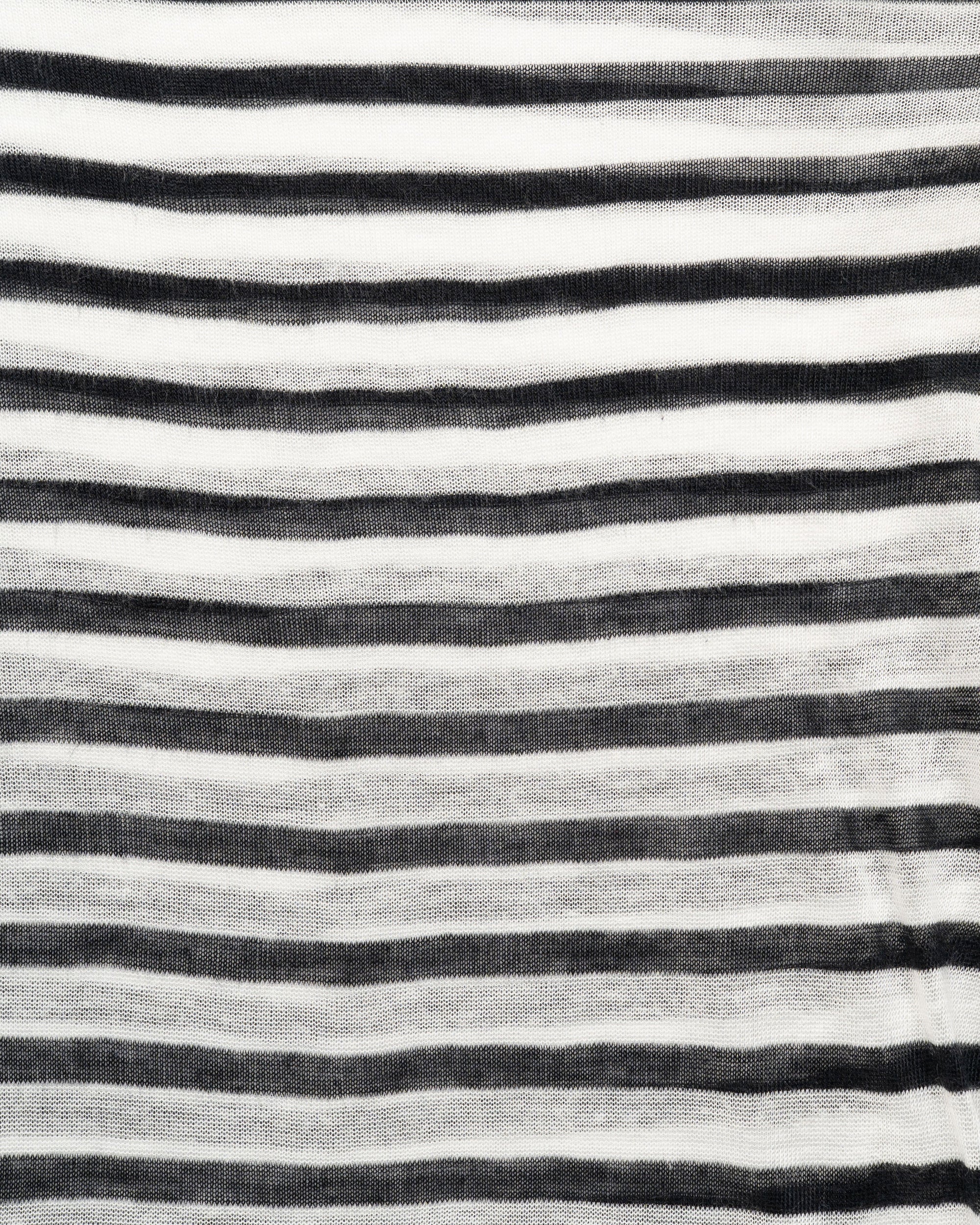T by Alexander Wang see-through striped long sleeve t-shirt