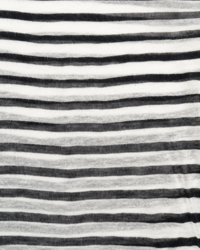T by Alexander Wang see-through striped long sleeve t-shirt thumbnail