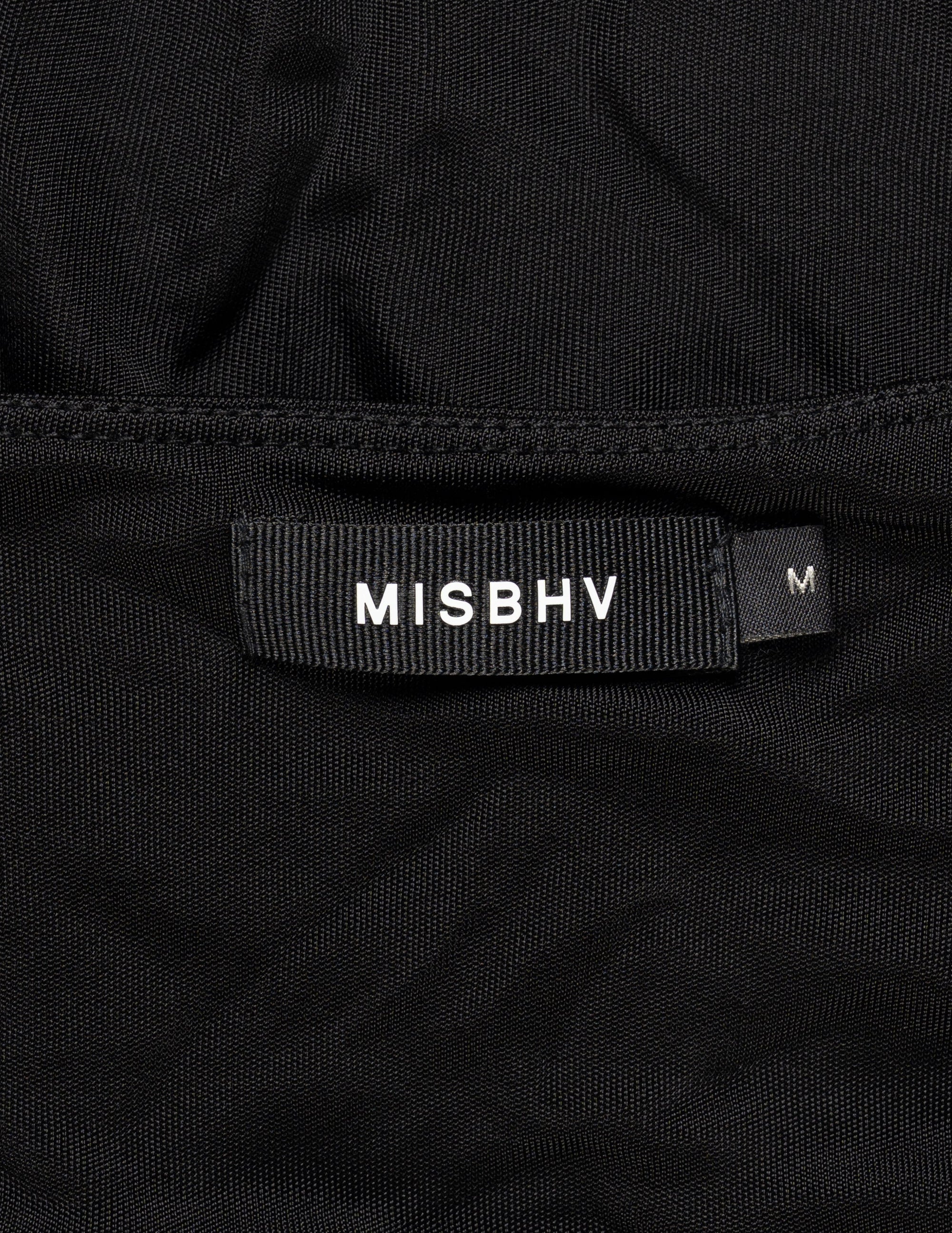 MISBHV asymmetrical one shoulder viscose top